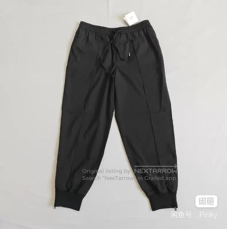 Hermes Hermes Men's black wool sweatpants, 98% virgin wool, side Size US 40 / EU 56 - 1 Thumbnail