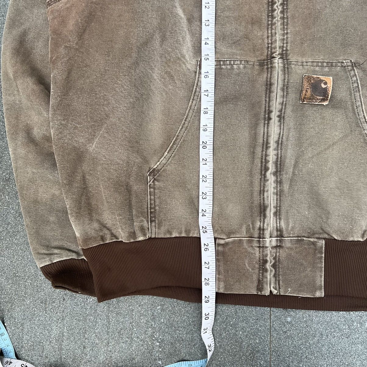 Carhartt × Vintage Vintage Carhartt Active Jacket Brown Chestnut J06 CHT Size US XL / EU 56 / 4 - 6 Thumbnail