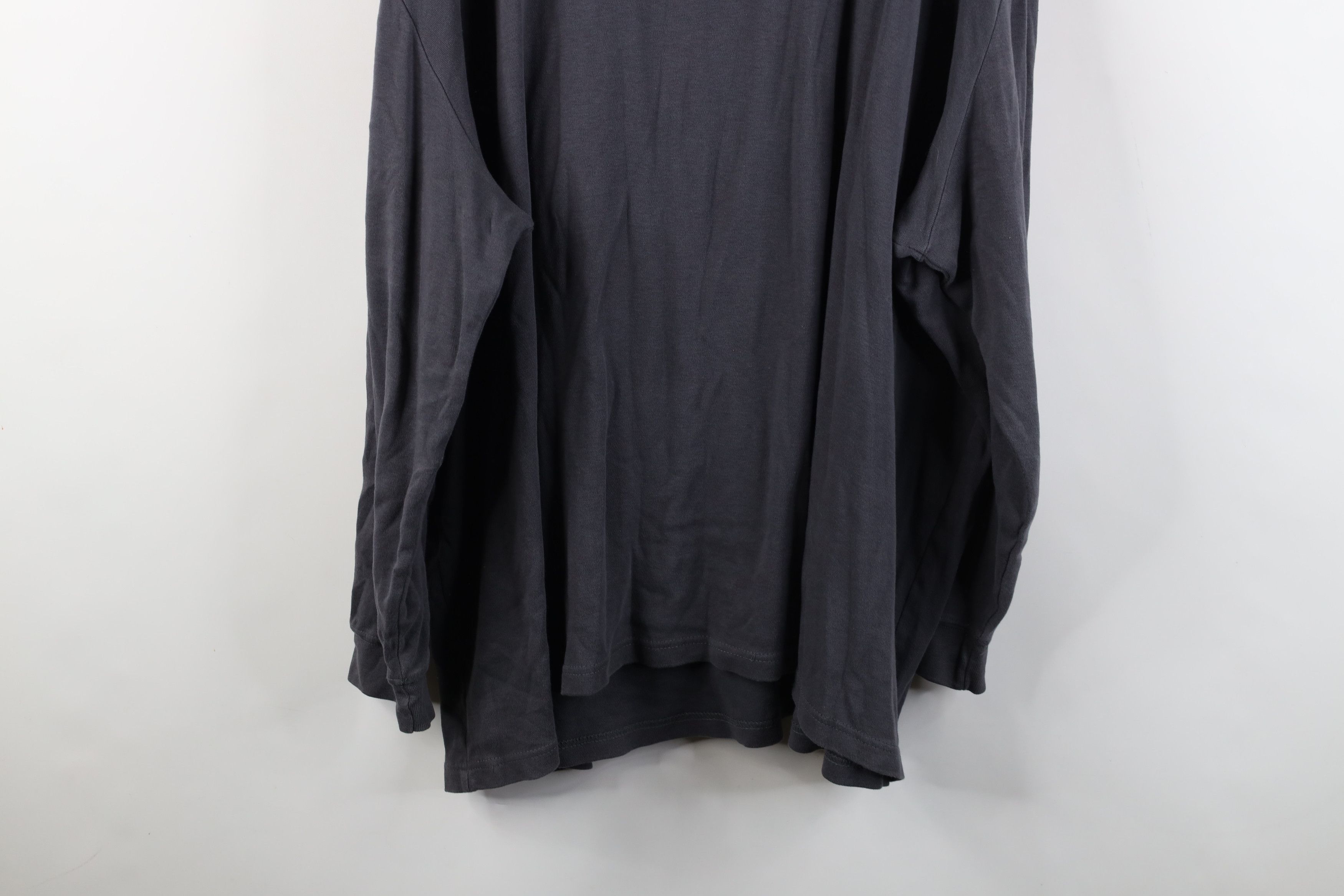 Vintage Vintage 90s Streetwear Long Sleeve Turtleneck T-Shirt Gray Size US XXL / EU 58 / 5 - 11 Thumbnail