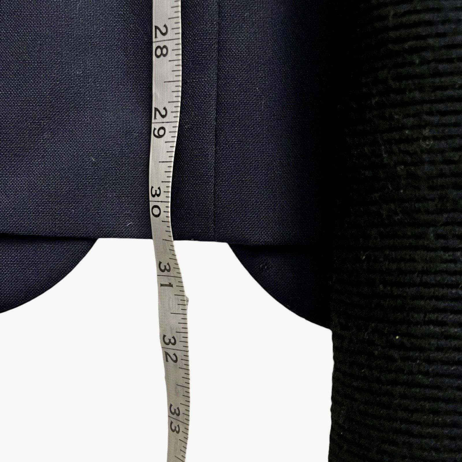 Oscar De La Renta Oscar De La Renta Navy Blue Wool Blazer 41R Tailored Luxury Size 42R - 7 Thumbnail