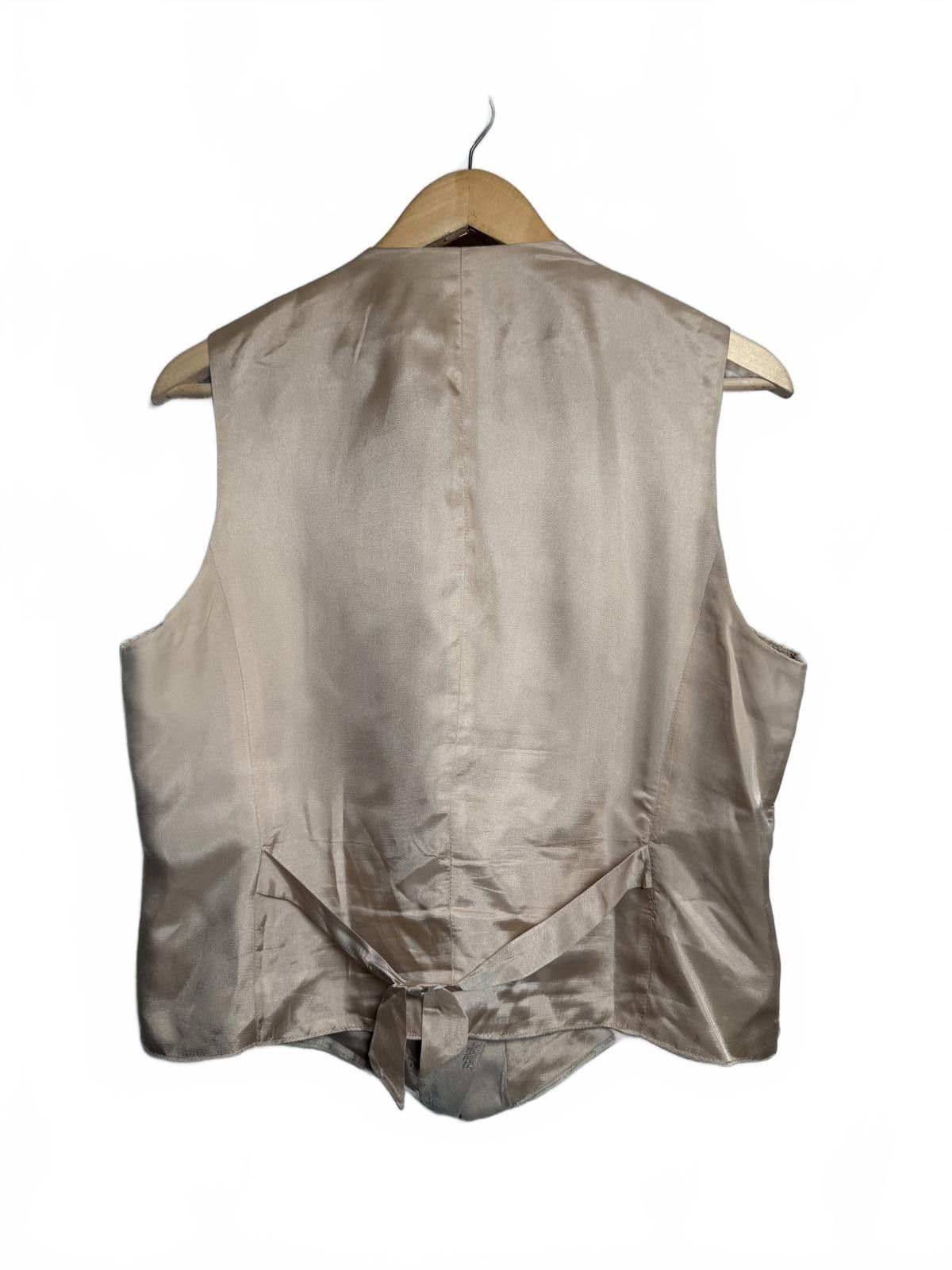 Other Vintage Liz Claiborne Beige Floral Pattern Button-Up Vest Size L / US 10 / IT 46 - 6 Thumbnail