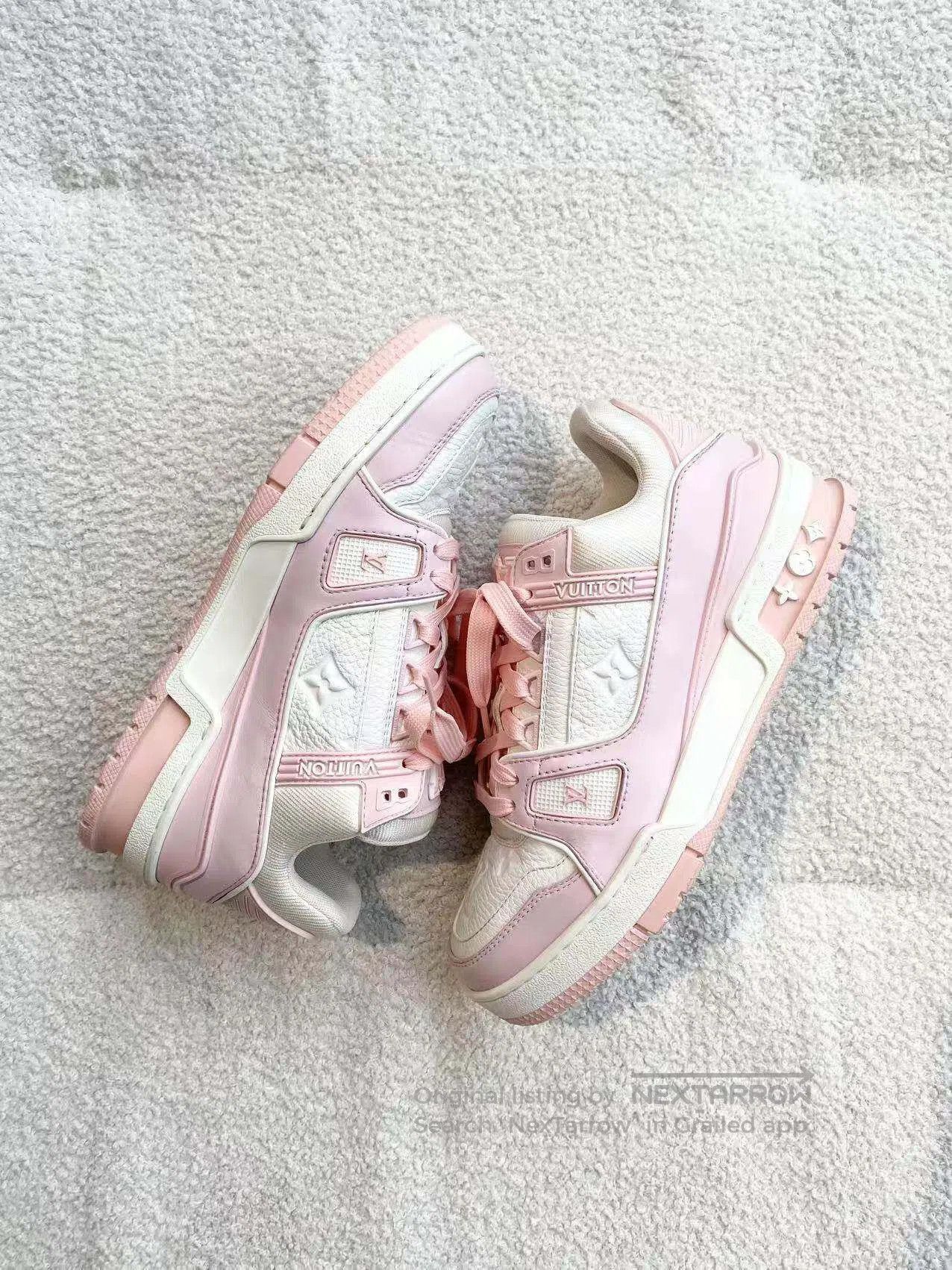 Louis Vuitton Louis Vuitton trainer series cherry blossom pink color mat Size US 6 / IT 36 - 4 Thumbnail