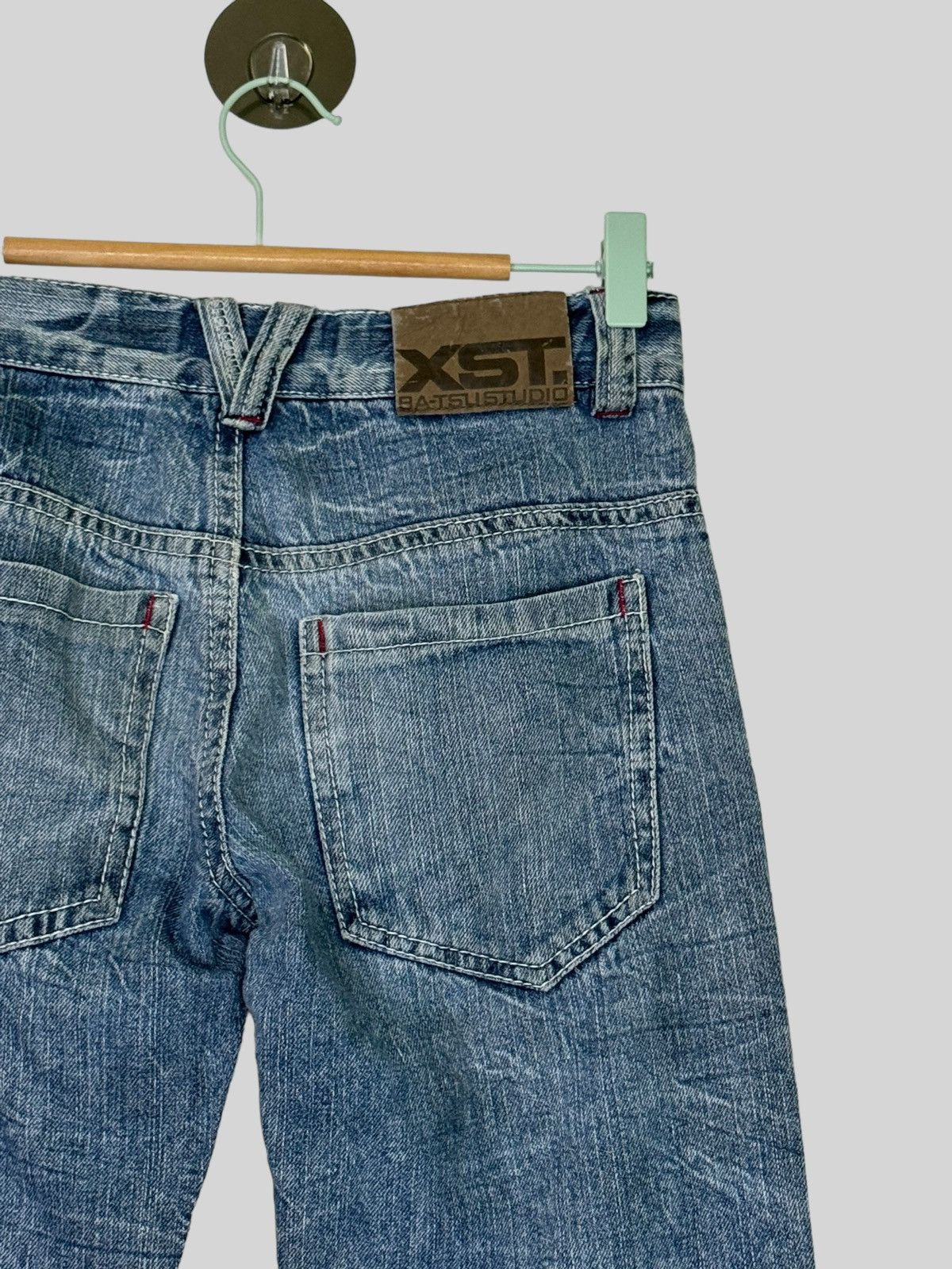 Japanese Brand × Vintage BA-TSU STUDIO ROCK STAR PAINT SPLASHED ACID WASH DENIM JEANS Size US 27 - 10 Thumbnail