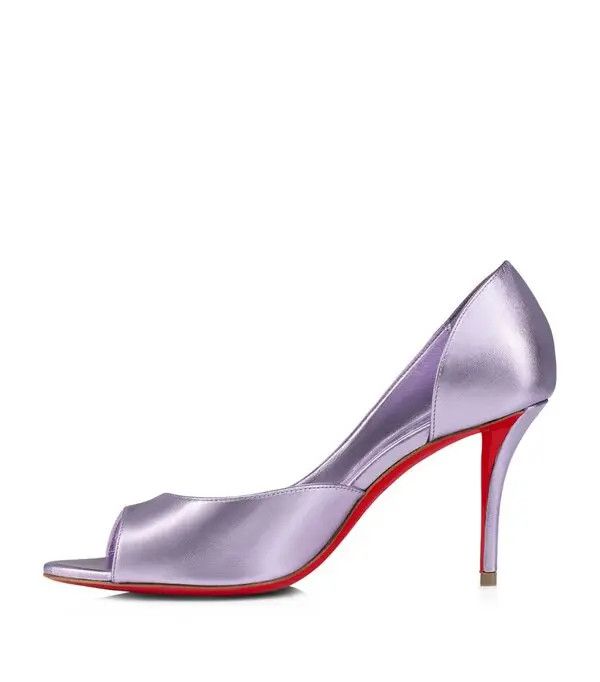 Christian Louboutin oc11z0125 Open Apostropha 80mm Sandals in Purple Size US 5 / IT 35 - 3 Thumbnail