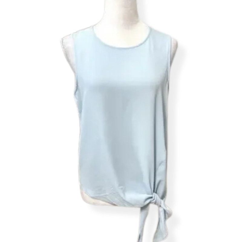 Vince Camuto Vince Camuto Blouse Scoop Neck Keyhole Back Blue Women's S Size S / US 4 / IT 40 - 2 Thumbnail