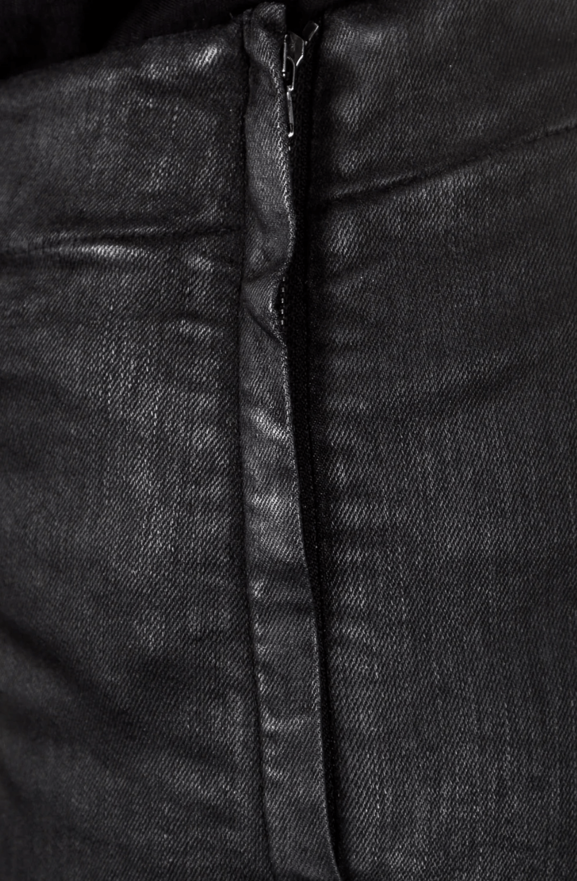 Masnada Waxed Fitted Trousers with Ankle Slit Size 28" / US 6 / IT 42 - 3 Thumbnail