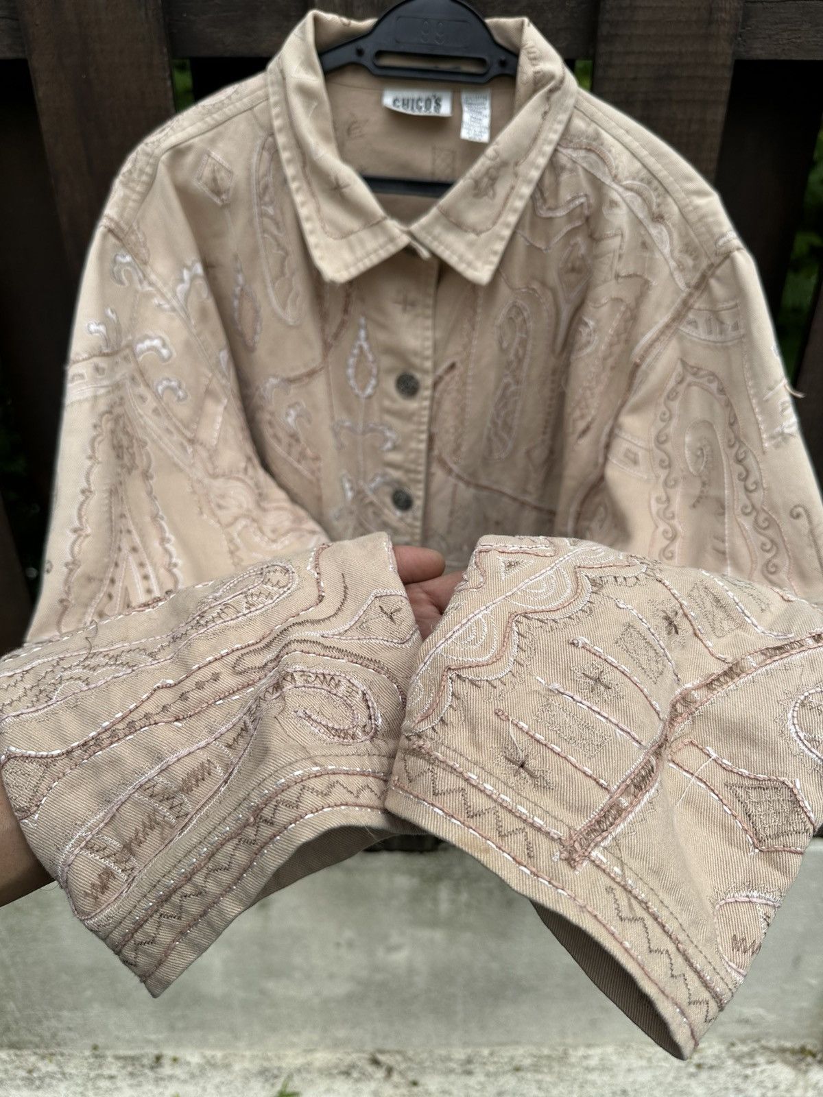 Chicos × Vintage 80s Chicos Design Full Embroidery Jacket Size US M / EU 48-50 / 2 - 10 Thumbnail