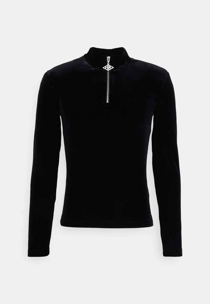 Han Kjobenhavn !DS! SS22 Han Kjobenhavn Half Zip Sharp Black Long Sleeve Size US M / EU 48-50 / 2 - 2 Thumbnail