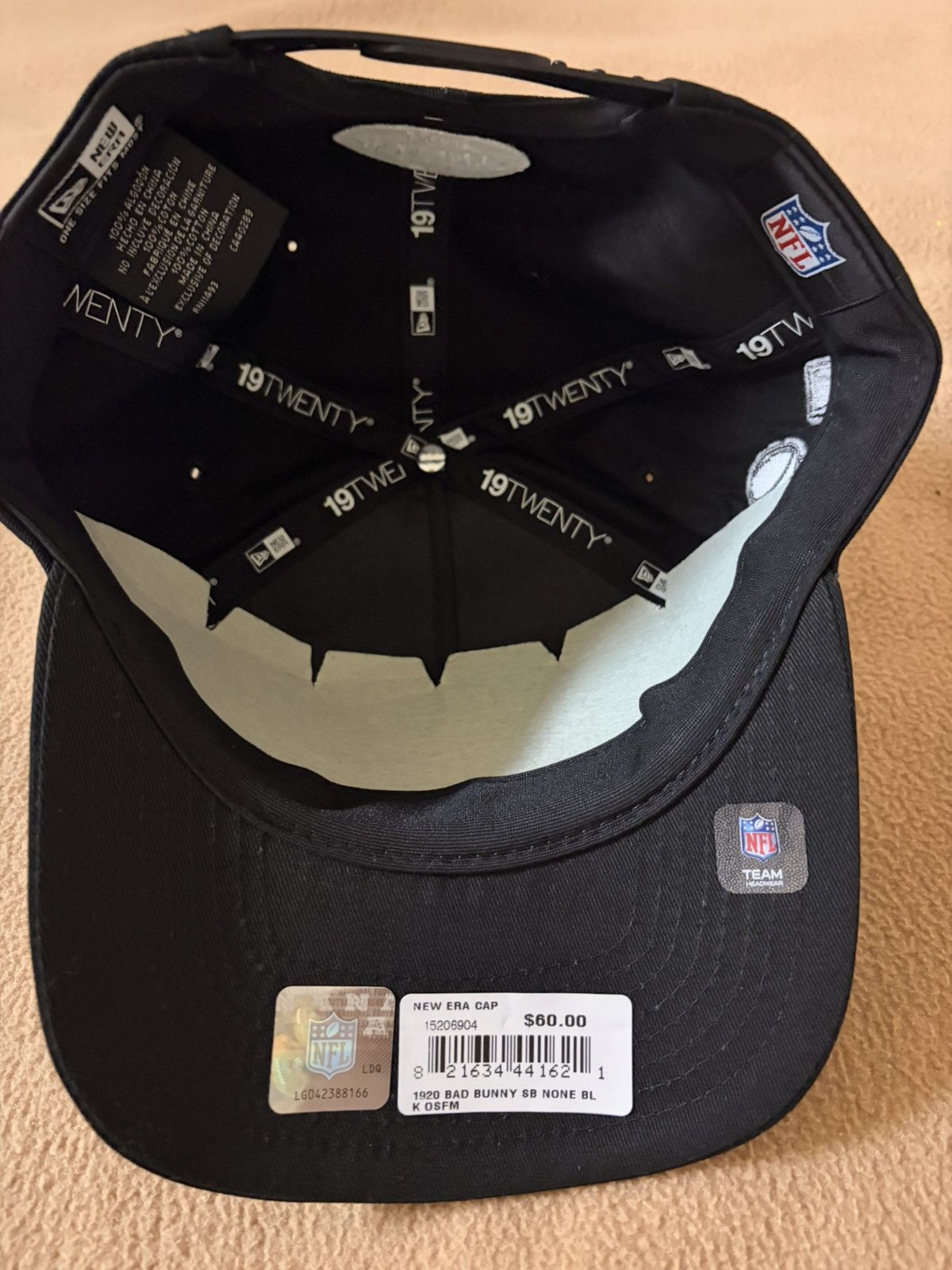 NFL Bad Bunny Super Tazon (Super Bowl) Hat Size ONE SIZE - 5 Thumbnail