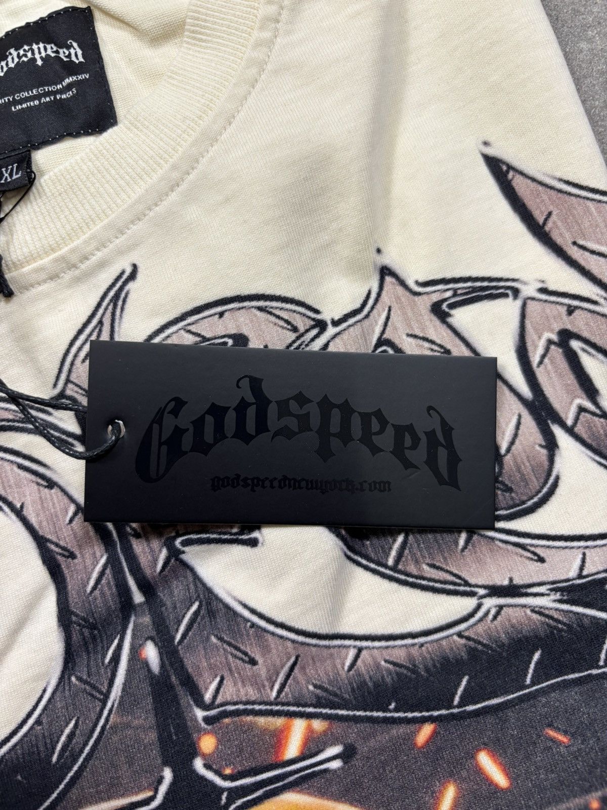 Godspeed Godspeed Under Construction Thermal Tee, Bone Size US XXL / EU 58 / 5 - 9 Thumbnail