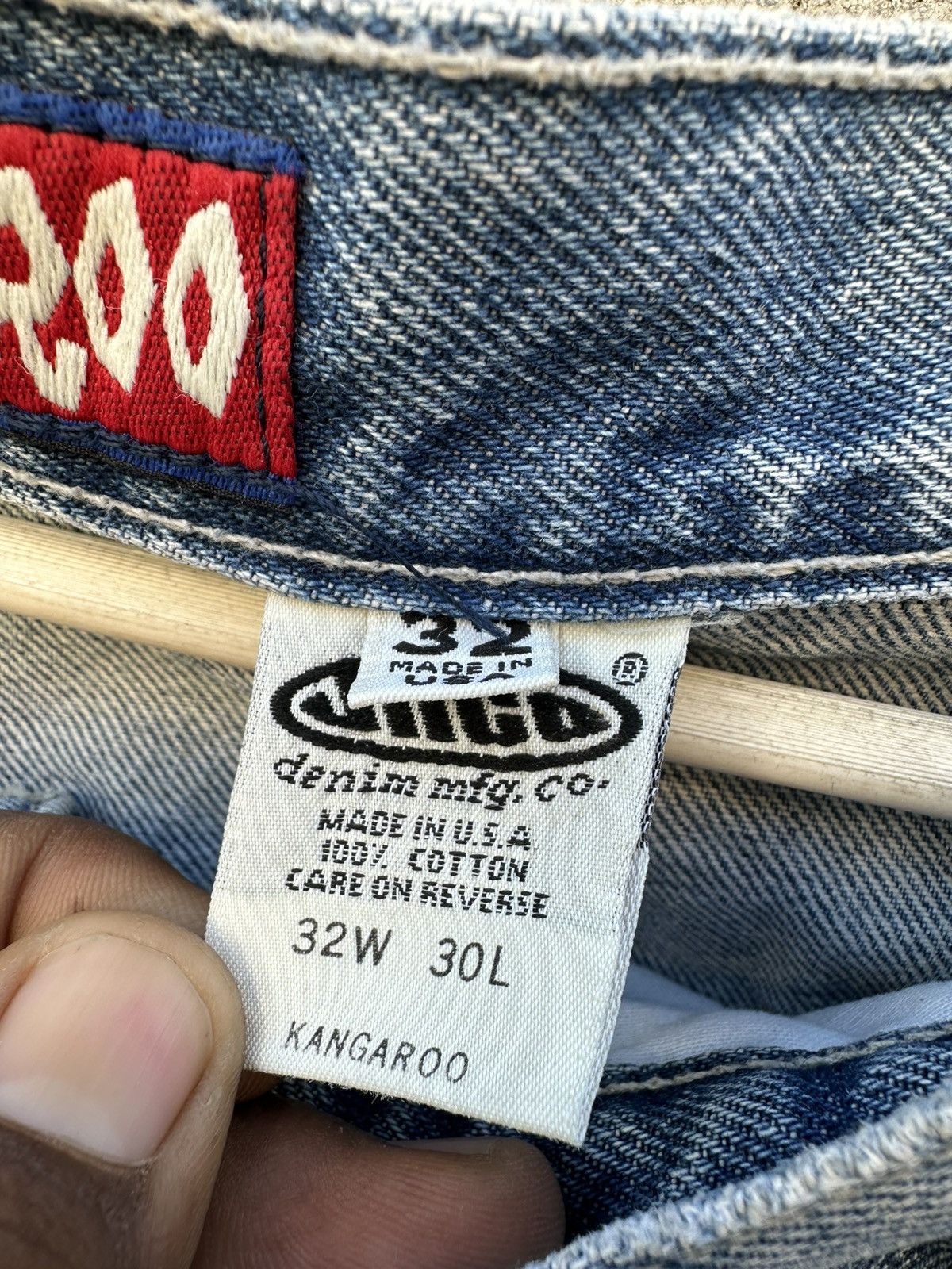 JNCO 90's Rare💥vintage Jnco kangaroo Wide leg baggy 32×30 Size US 32 / EU 48 - 15 Thumbnail