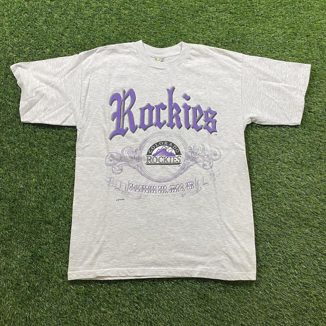 Vintage Colorado Rockies Baseball Stitches Colorodo Rockies Sweatshirt MLB  SZ M