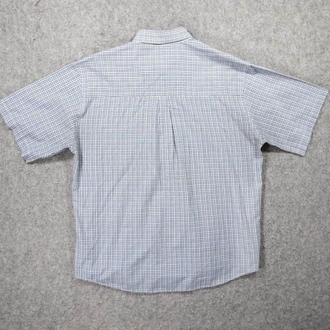 Haggar Haggar Button-Up Men Large Blue Plaid Short Sleeve Casual Shirt Size US L / EU 52-54 / 3 - 2 Thumbnail