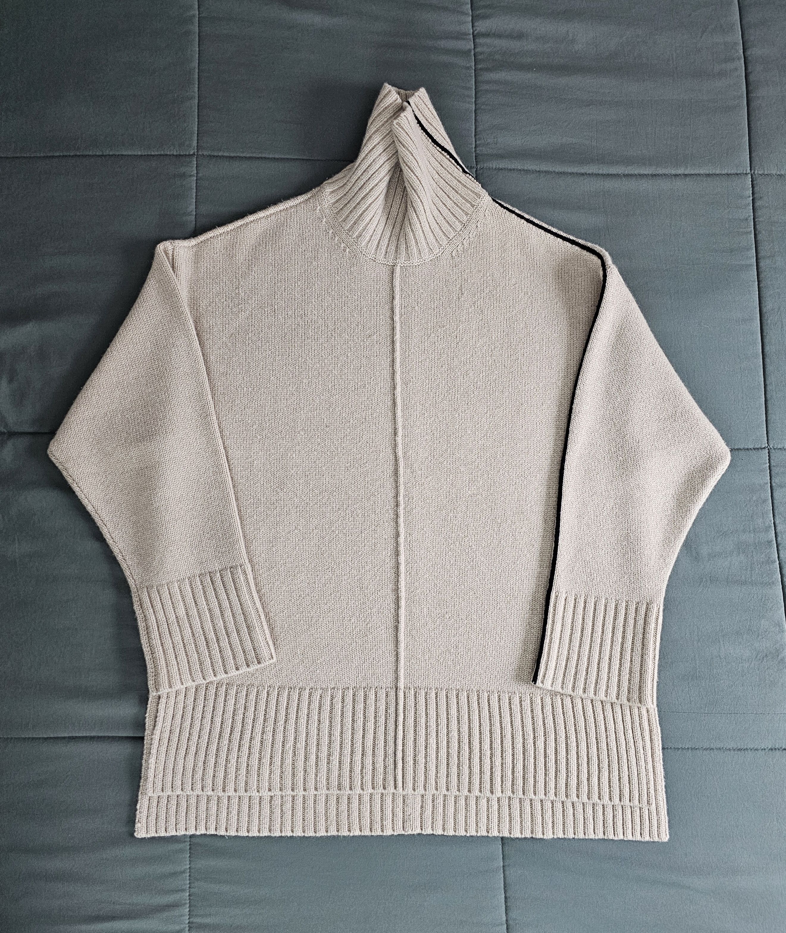 Peter Do Tattoo Cashmere Turtleneck Beige Black Size M / US 6-8 / IT 42-44 - 2 Thumbnail