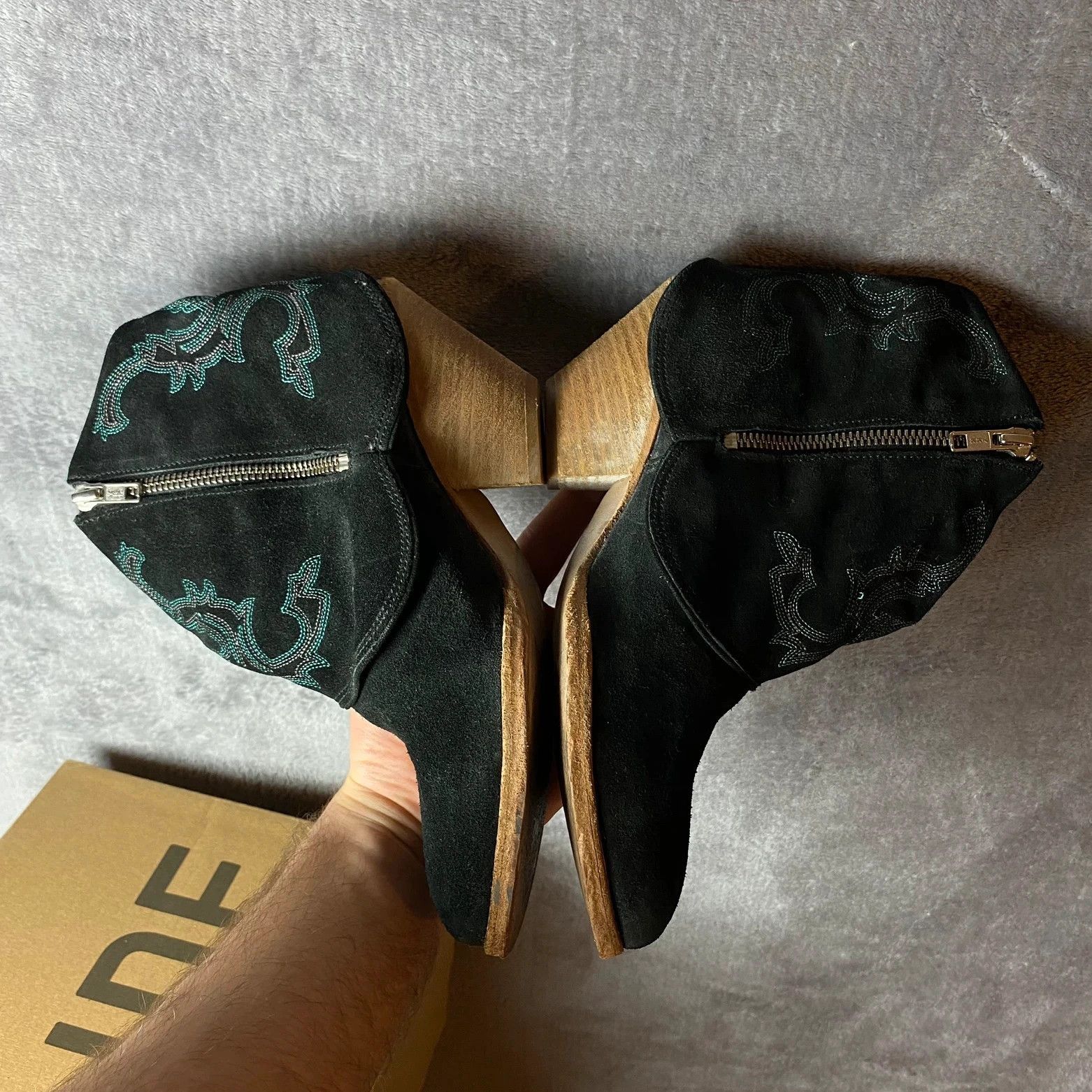 Designer × LIEBESKIND BERLIN Liebeskind Berlin Cowboy boots heels black Size US 7 / IT 37 - 6 Thumbnail