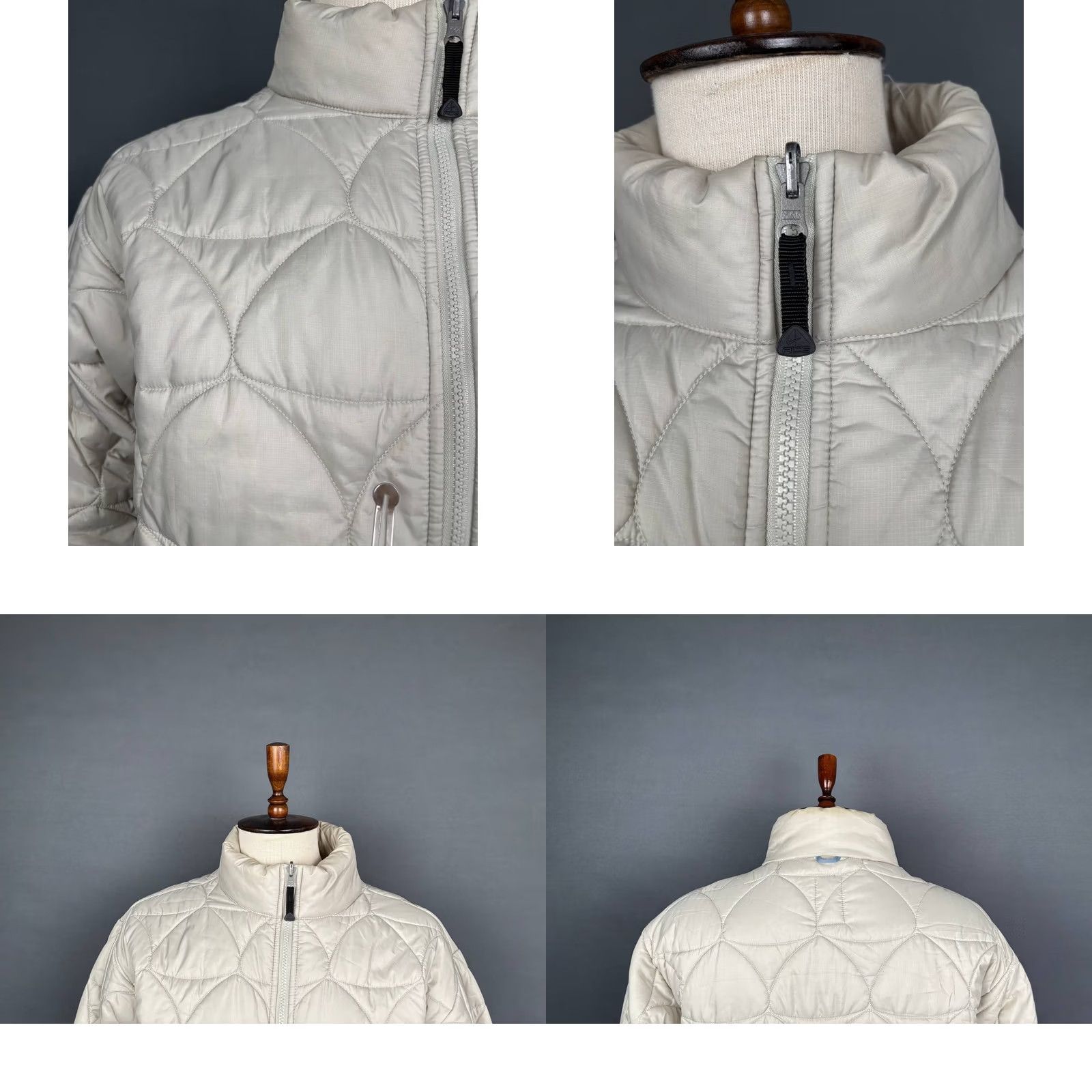 Nike Nike Quilted Jacket Mens Outer Layer L Ivory Polyester Long Sleeve Size US L / EU 52-54 / 3 - 8 Thumbnail