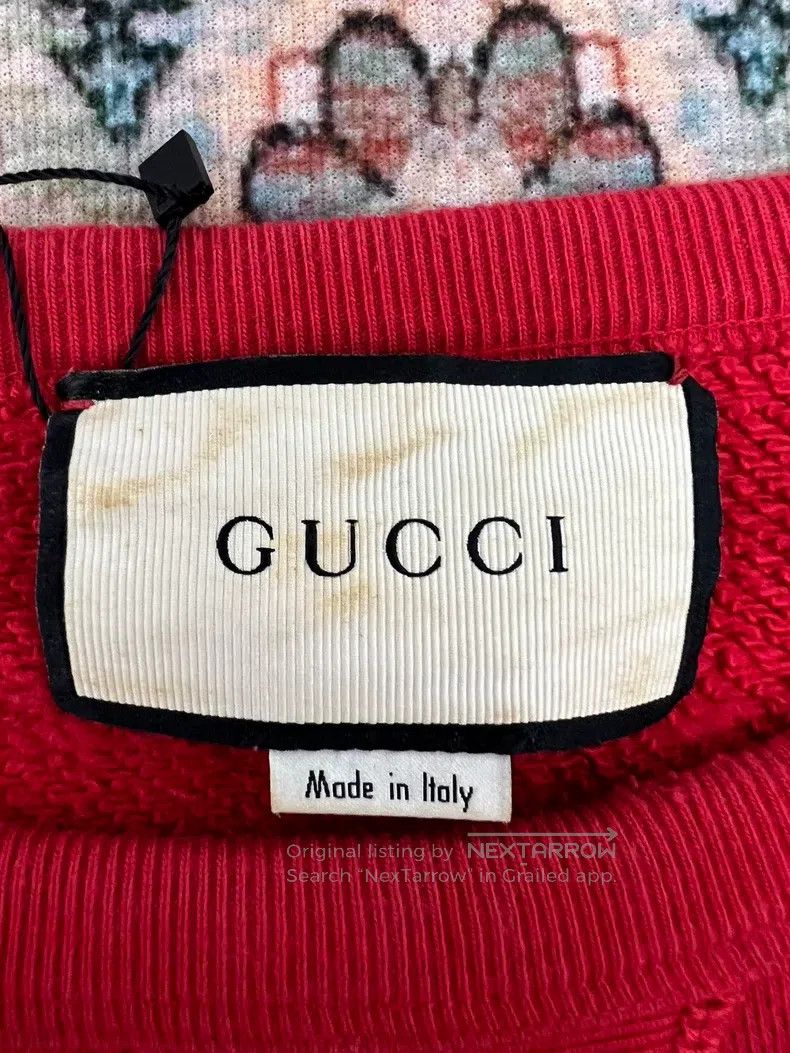 Gucci Gucci Letter logo to make old micro-destructive sweatshirt Size US XS / EU 42 / 0 - 4 Thumbnail