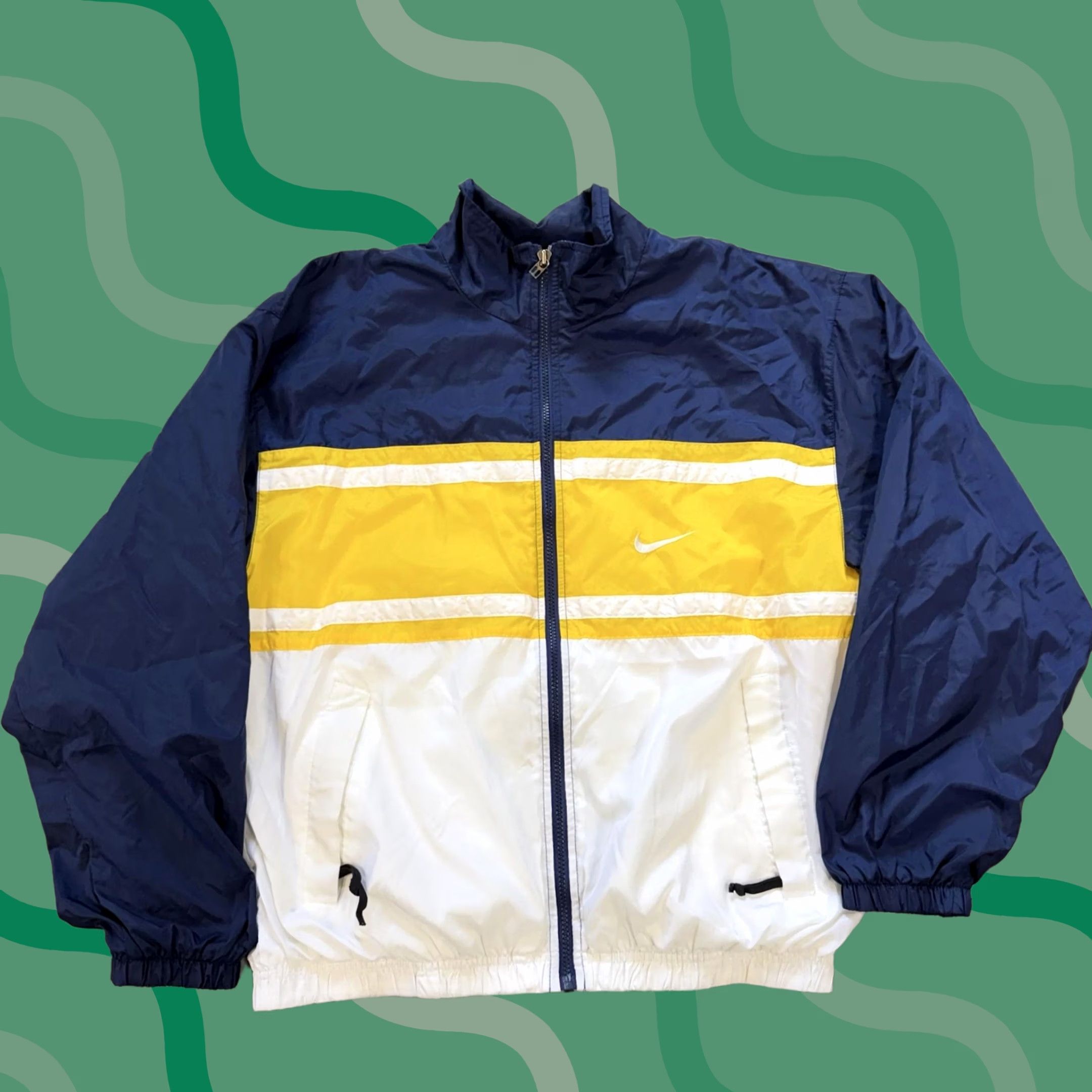 Nike × Vintage NIKE ROGER FEDERER WHITE WIMBLEDON 2012 FULL ZIP