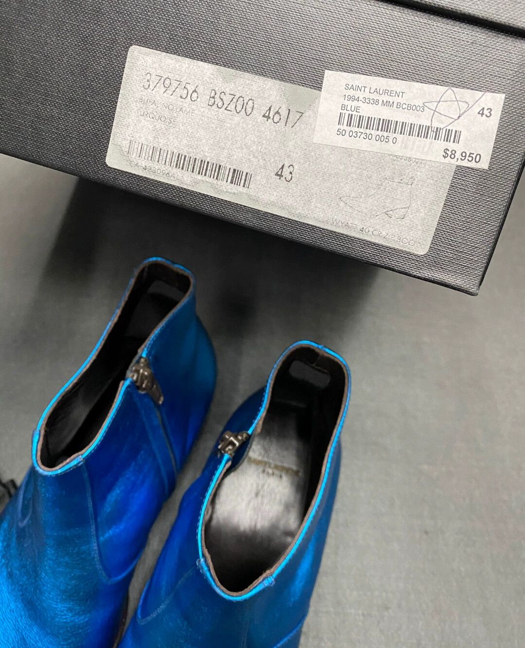 Saint Laurent Paris SAINT LAURENT SLP blue boots 43 NEW RARE Size US 10 / EU 43 - 6 Thumbnail