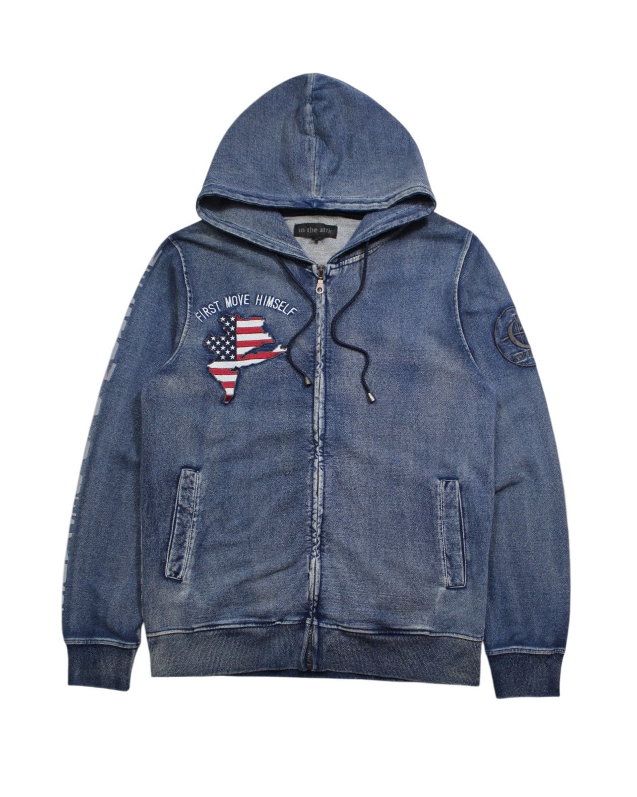 In The Attic 2000S IN THE ATTIC ZIP UP HOODIE Size US L / EU 52-54 / 3 - 1 Thumbnail