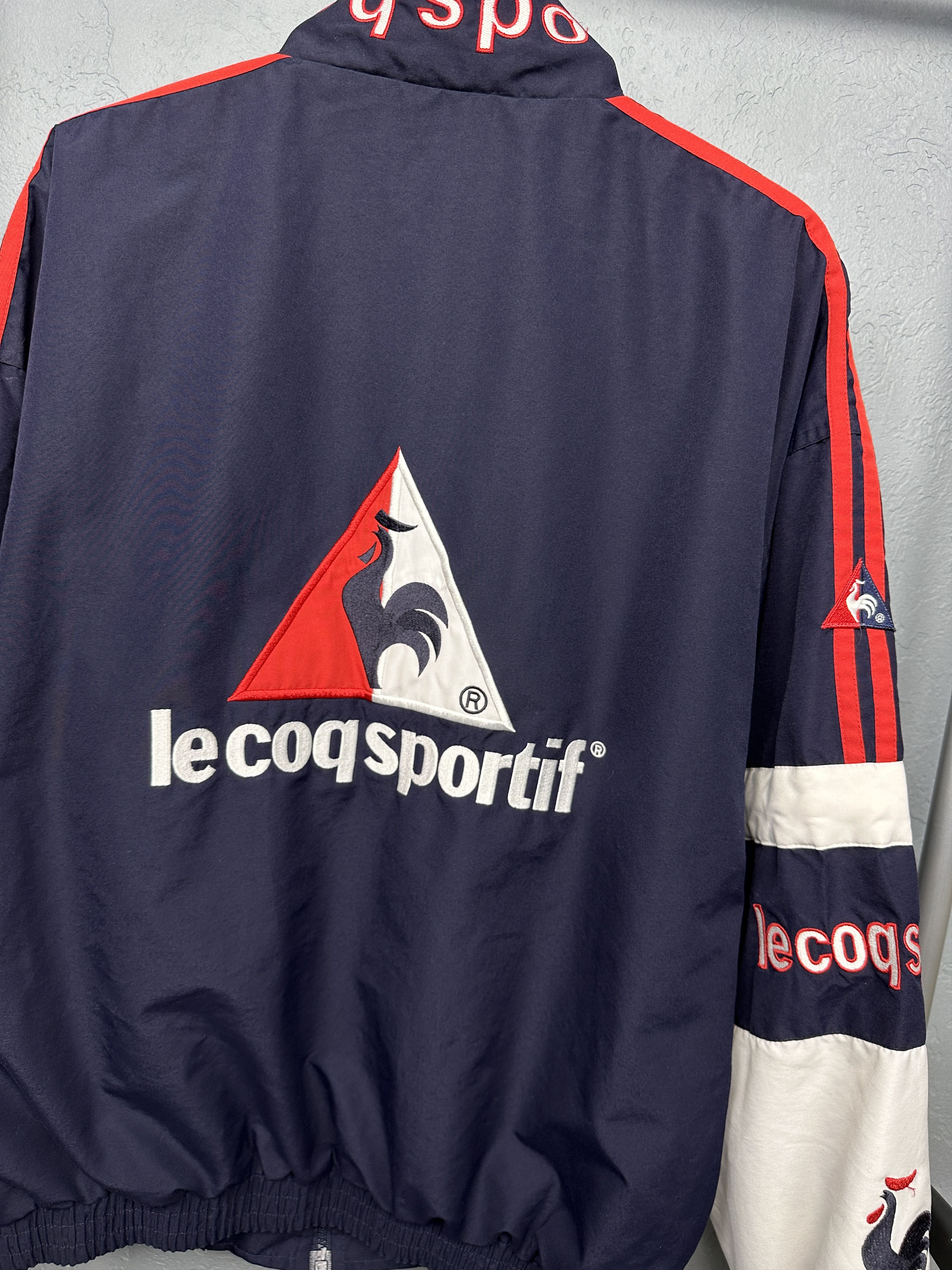 Le Coq Sportif Le Coq Sportif 90s Vintage Mens Track Top Jacket Size US L / EU 52-54 / 3 - 2 Thumbnail