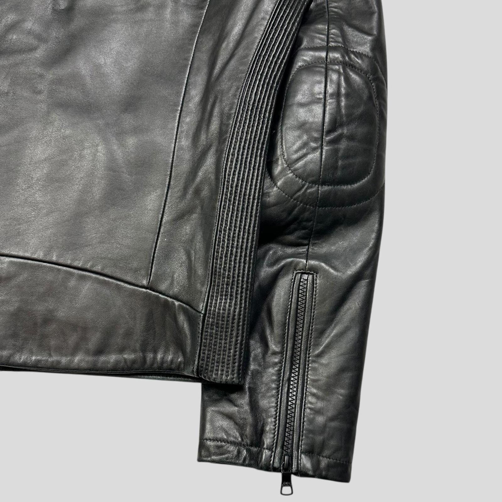 Armani Armani Leather Moto Padded Biker Jacket - S Size US S / EU 44-46 / 1 - 6 Thumbnail