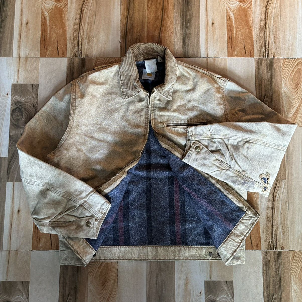 Carhartt Vintage 80s Carhartt Acid Washed Detroit Size US S / EU 44-46 / 1 - 8 Thumbnail
