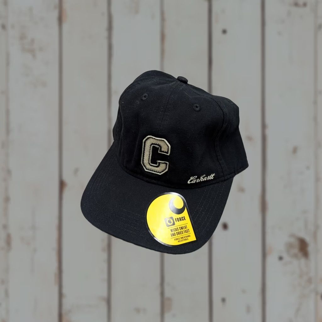 Carhartt Carhartt Womens Hat Cap Canvas Black Comfort C Logo Patch One Size Denim NWT Size ONE SIZE - 1 Thumbnail