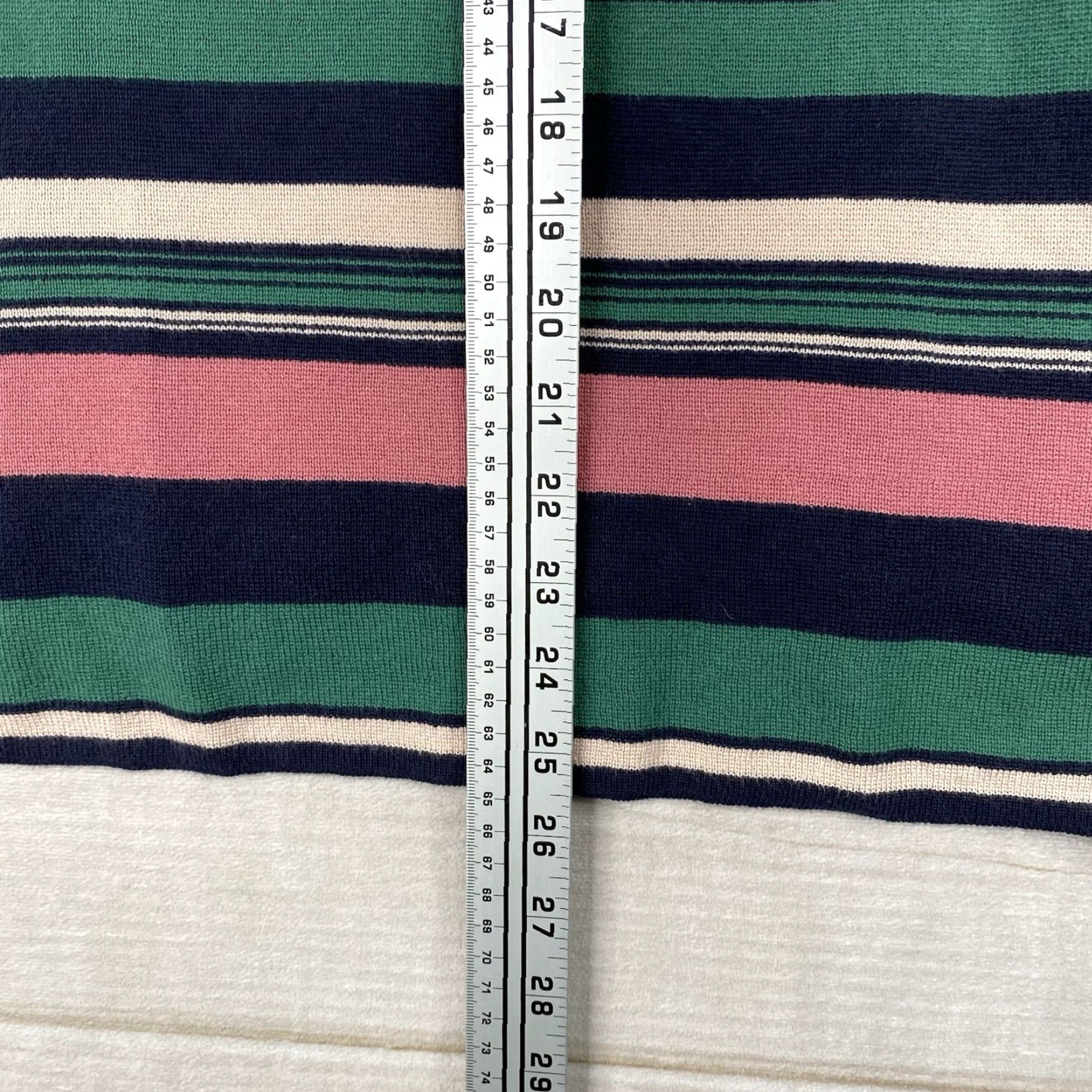 J. Jill J. Jill Pullover Sweater Womens XL Petite Cotton Blend Colorful Stripes 3/4 Slv Size XL / US 12-14 / IT 48-50 - 3 Thumbnail