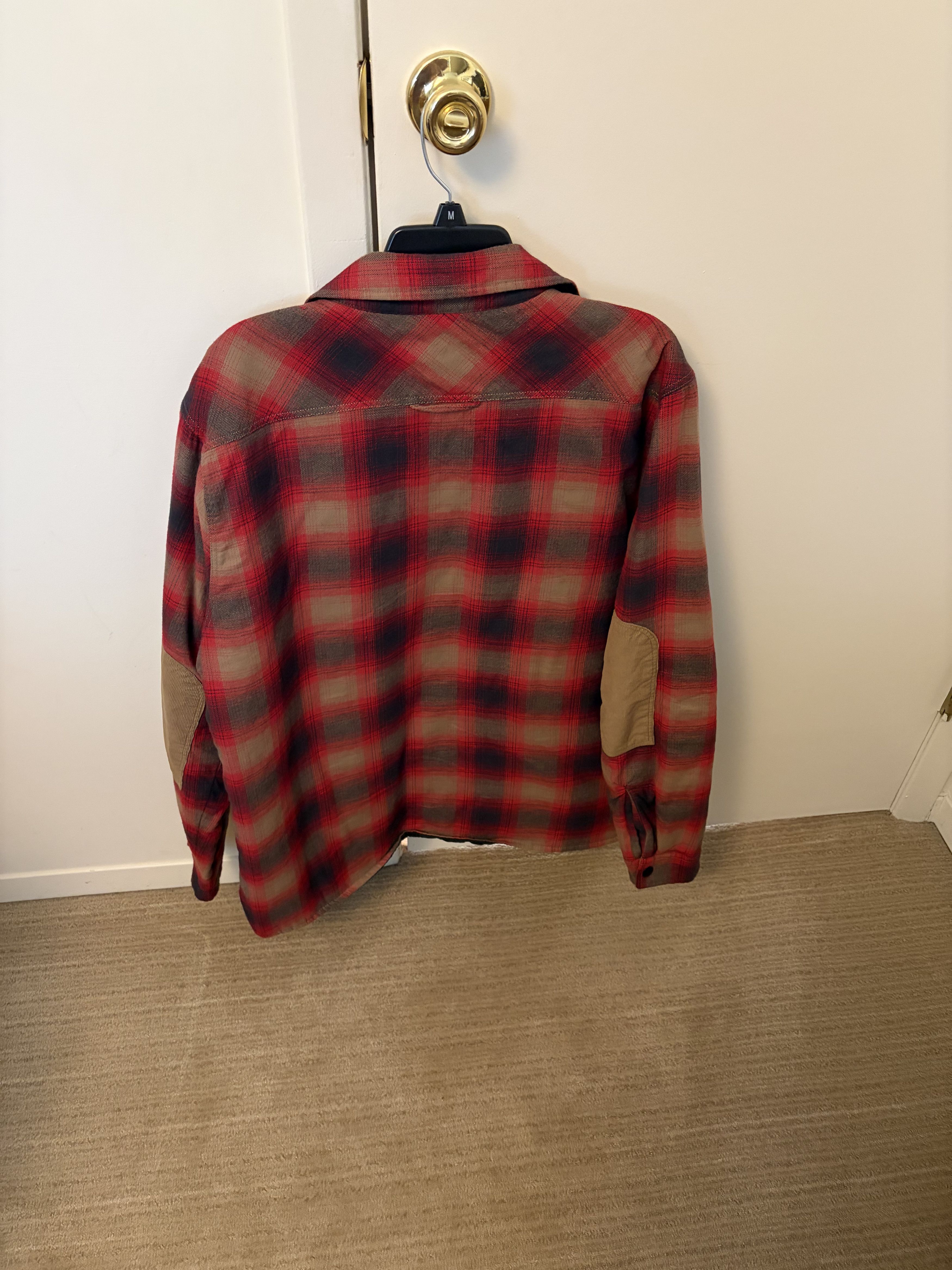 Other Men’s Red Flannel Pullover Jacket Button Up Size US L / EU 52-54 / 3 - 2 Thumbnail