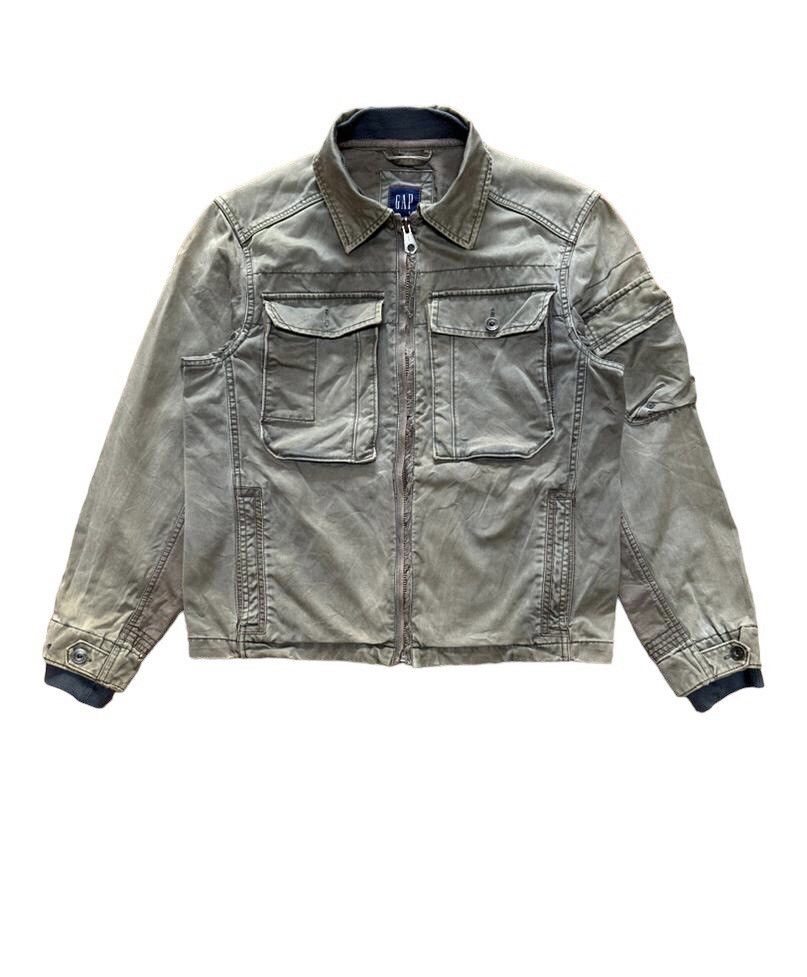 image of Gap Multipocket Zipper Jacket in Green, Men's (Size Small)