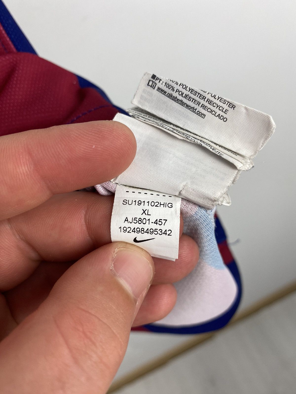 Nike Barcelona 2019 2020 Nike Soccer Jersey PSG Milan Real Size US XS / EU 42 / 0 - 18 Thumbnail