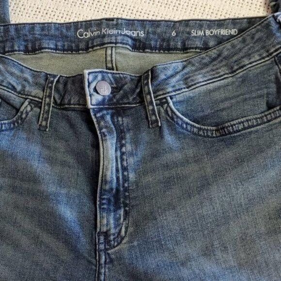Calvin Klein Calvin Klein Jeans Slim Boyfriend Blue Sz 6 Jeans with Pocke Size 28" / US 6 / IT 42 - 2 Thumbnail