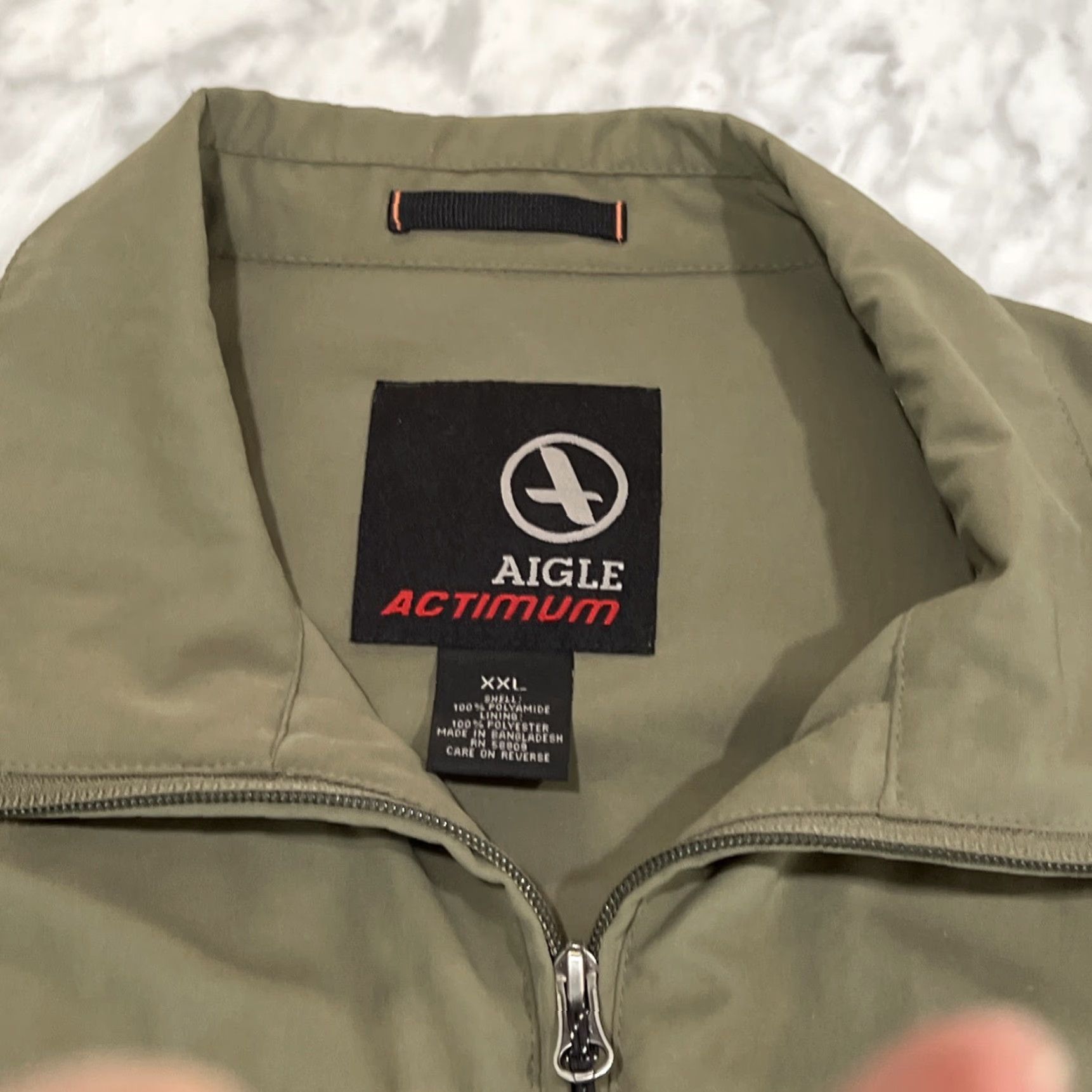 Aigle Aigle Actimum Jacket Men 2XL Softshell Full Zip Olive Green Pockets Size US XXL / EU 58 / 5 - 3 Thumbnail