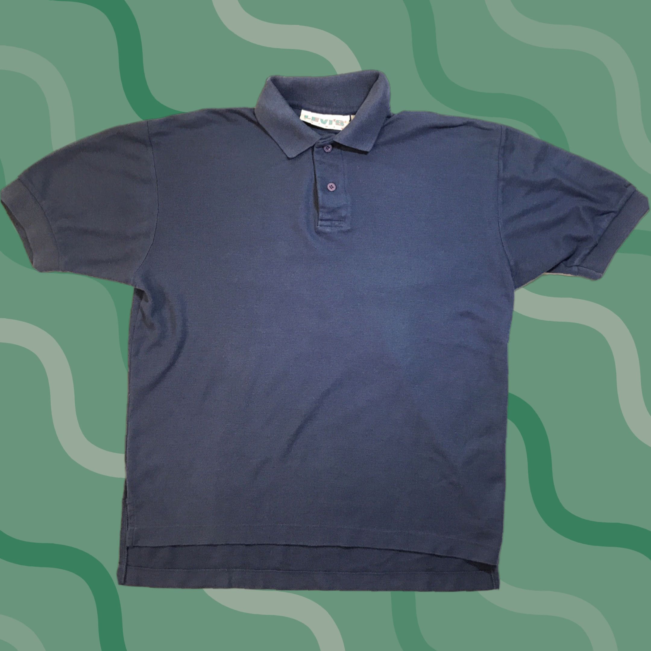 Levi's VINTAGE Levi's Polo Shirt Small Short Sleeve Blue 90s Mens Size US S / EU 44-46 / 1 - 1 Thumbnail