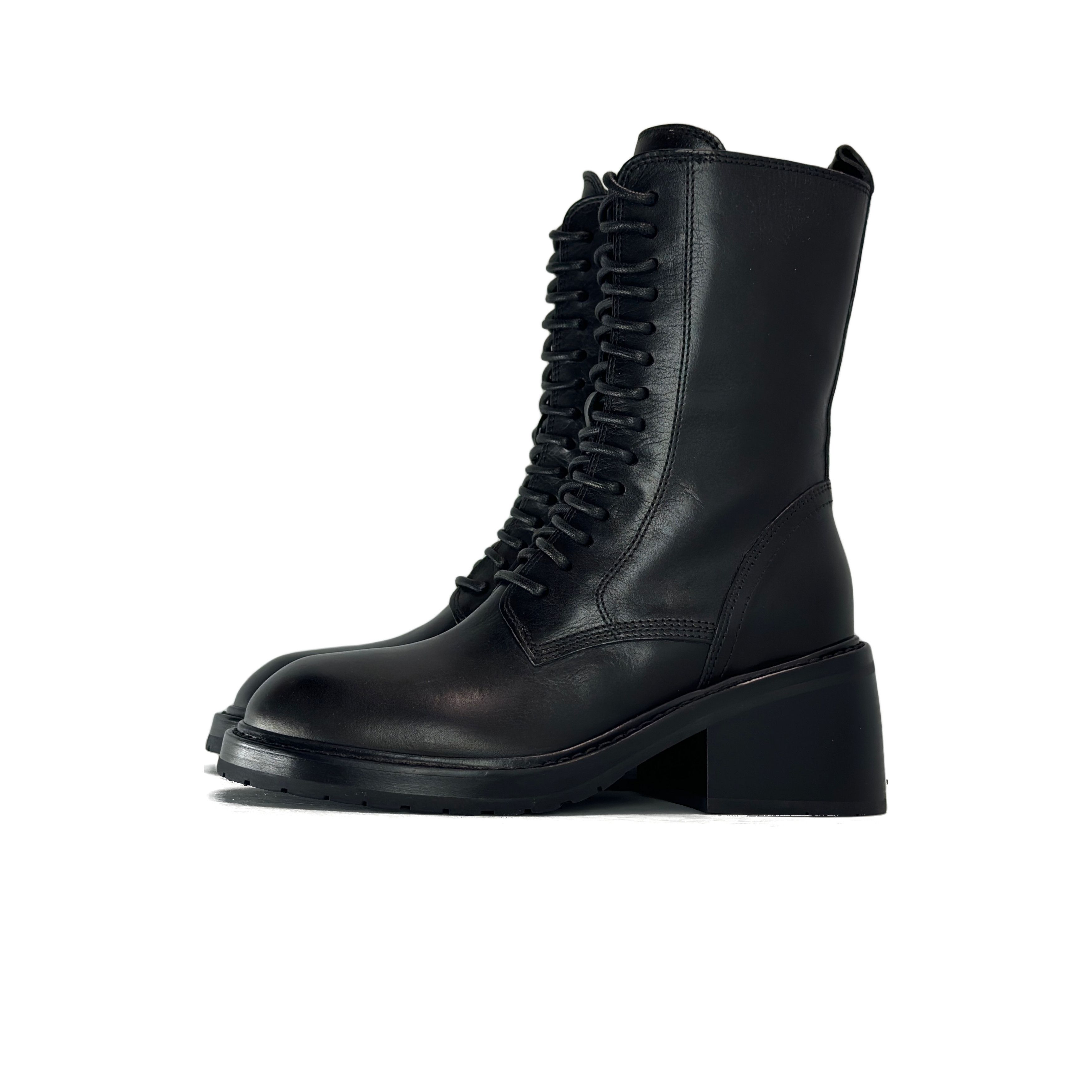 Ann Demeulemeester Ann Demeulemeester Side Zip Lace Up Combat