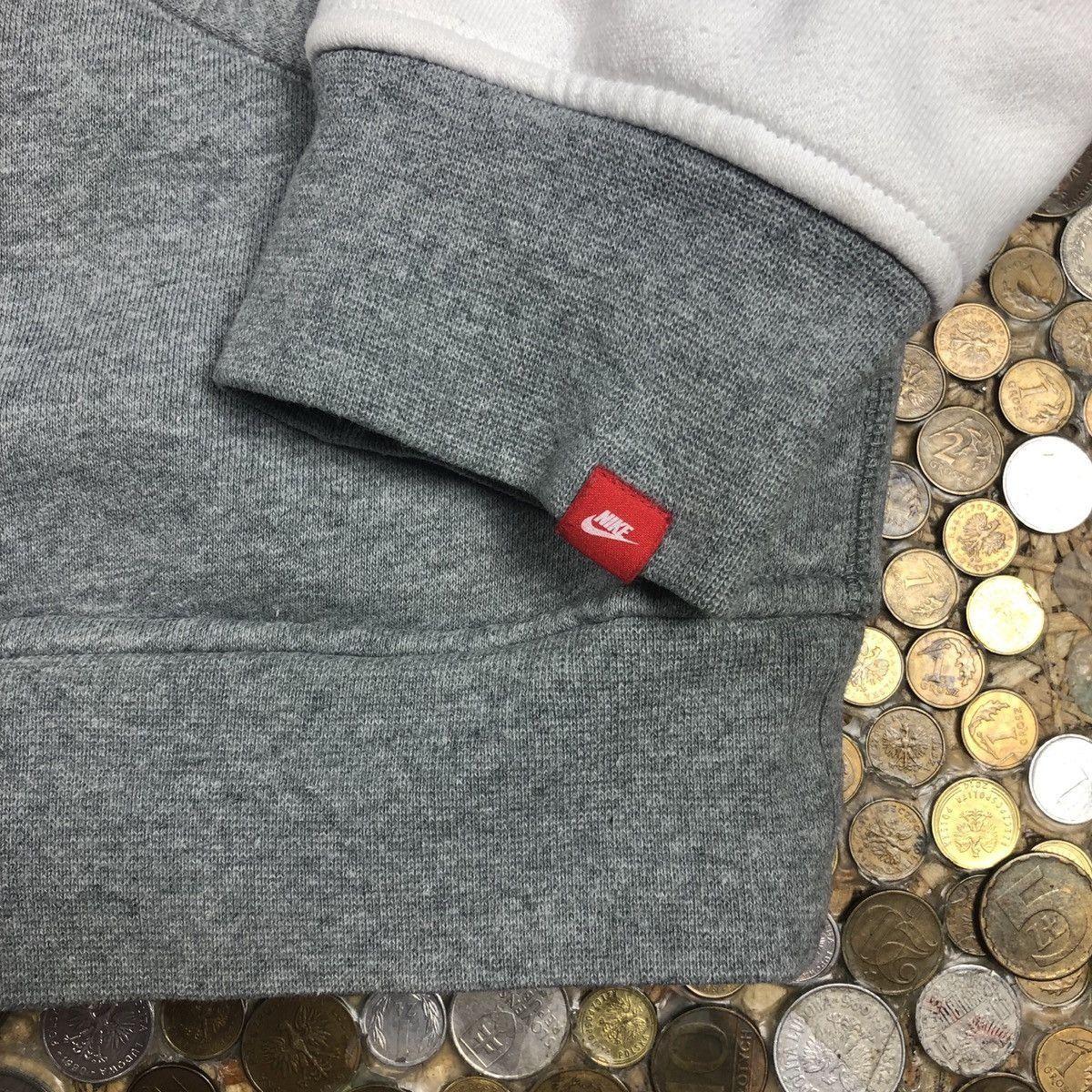 Nike Nike Vintage zip sweatshirt button up 90's Size US L / EU 52-54 / 3 - 3 Thumbnail