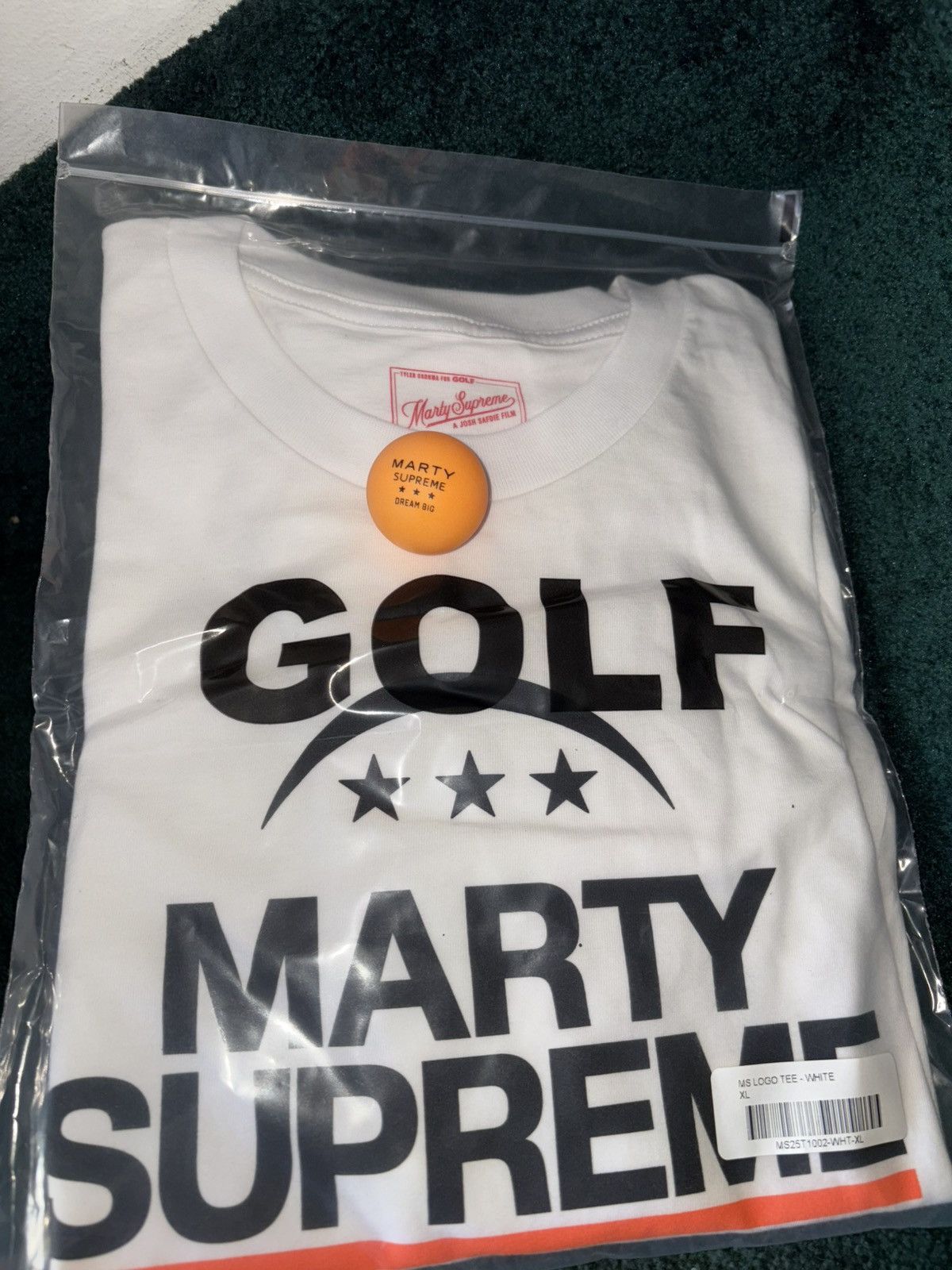 MARTY SUPREME Tee + Ping Pong Ball