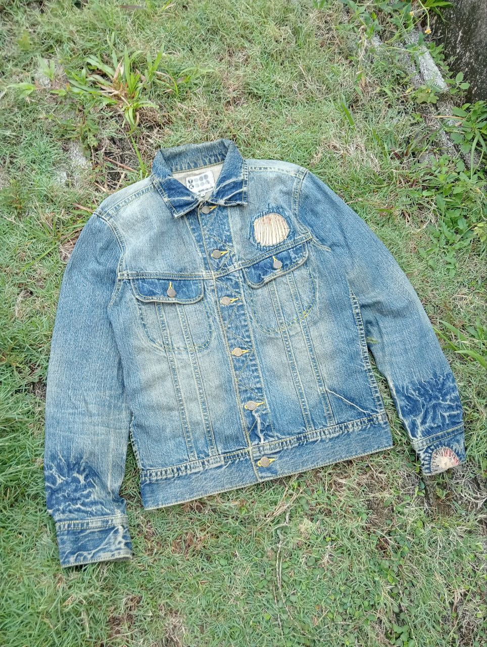 Takeo Kikuchi TAKEO KIKUCHI JAPAN PATCHWORK BLUE DENIM JACKET Size US M / EU 48-50 / 2 - 2 Thumbnail