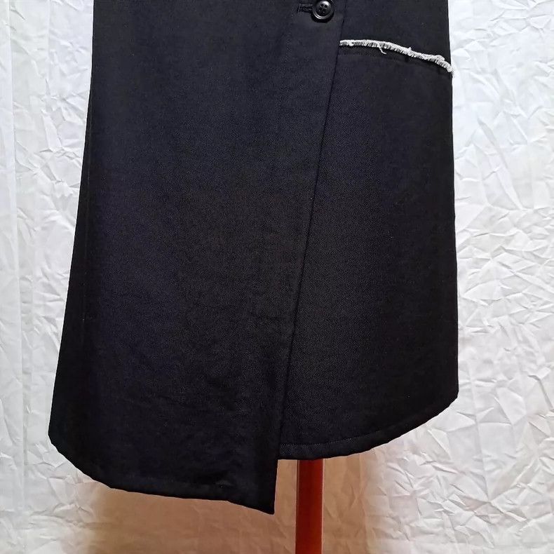 Y's Y's size 1 Dark Temperament Wool Asymmetric Weight Belt Dis Size 23" - 7 Thumbnail