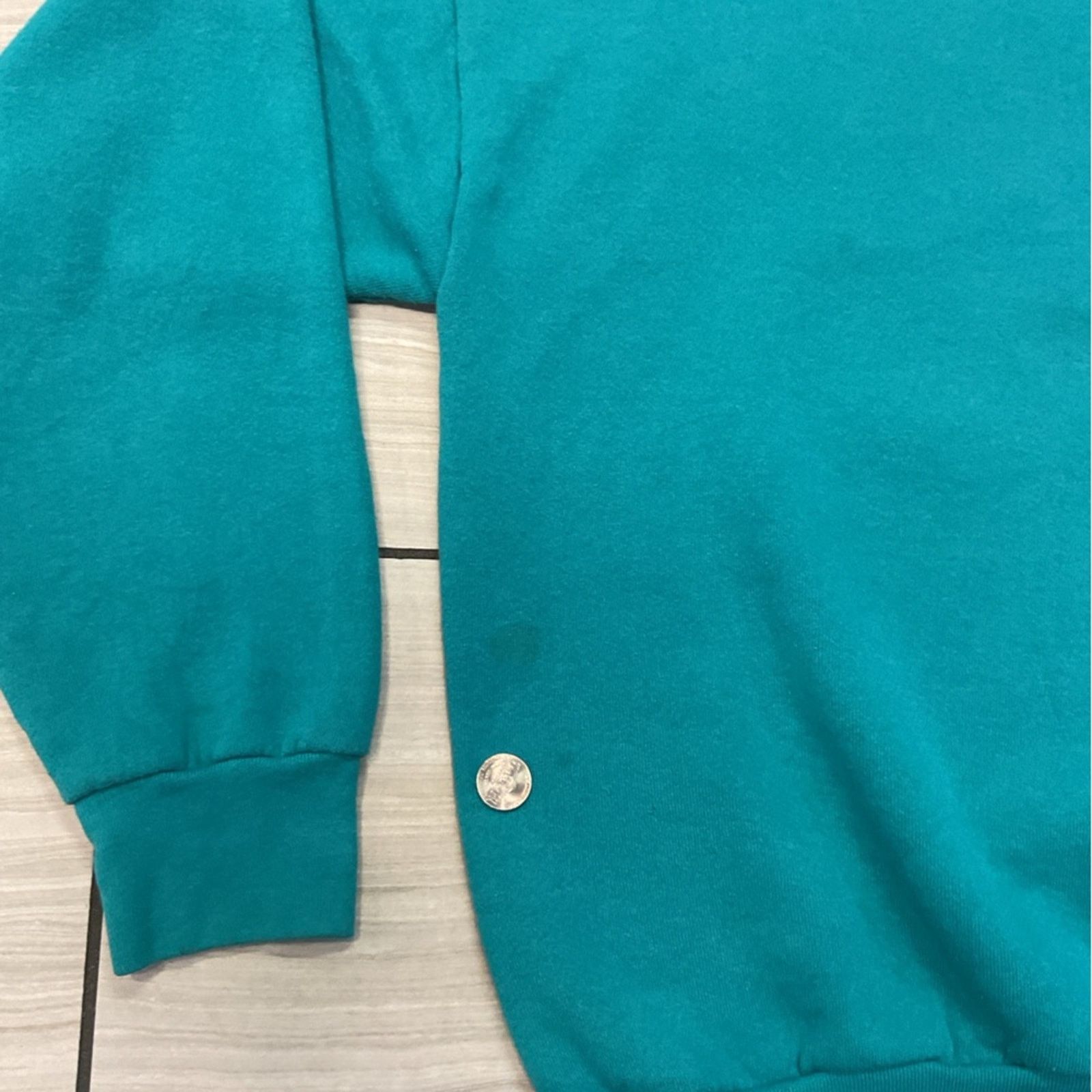 Fruit Of The Loom Vintage 90s Miami Dolphins Fruit of the Loom Blue Sweatshirt Size US XL / EU 56 / 4 - 9 Thumbnail