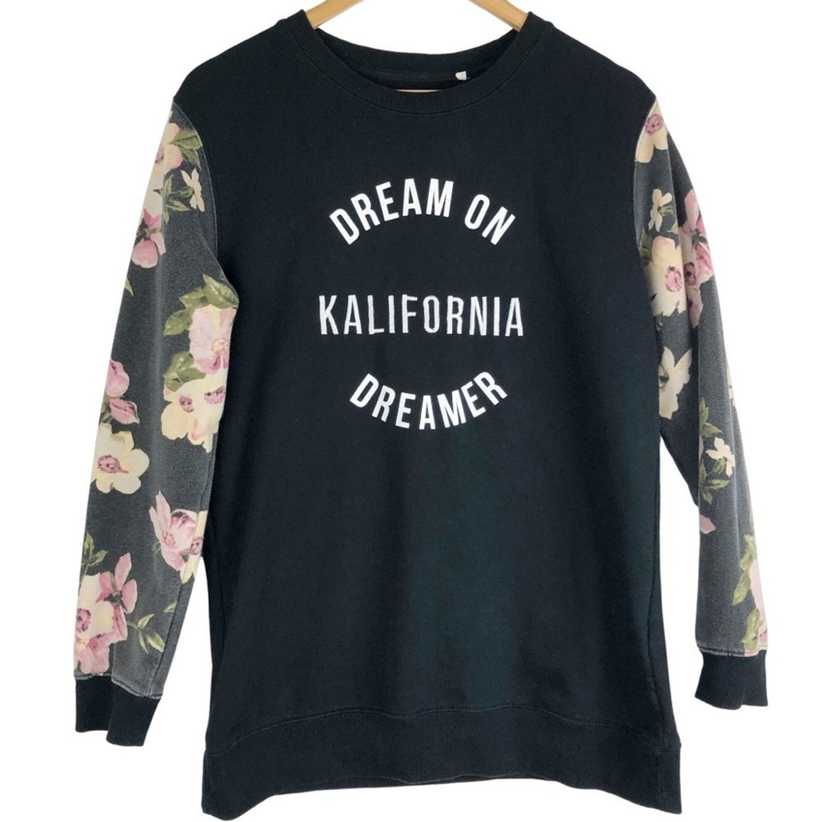 Kendall And Kylie Kendall & Kylie Women’s Dream On Pullover Floral Sweatshirt Size M / US 6-8 / IT 42-44 - 5 Thumbnail