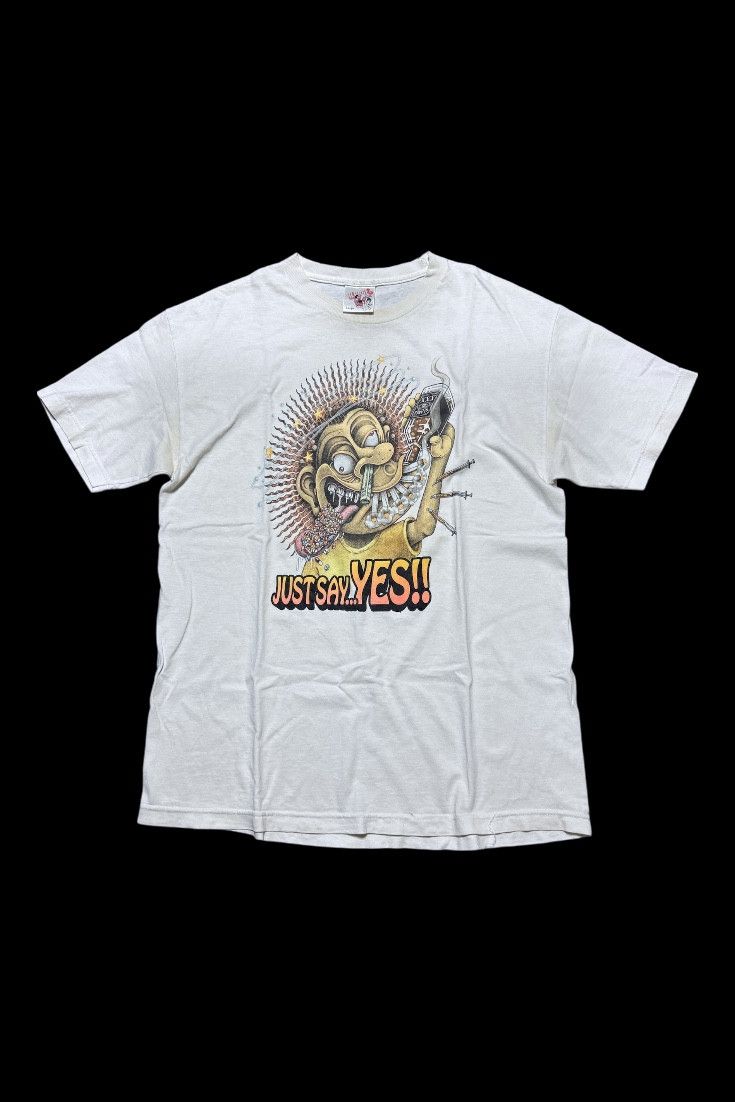 X-LARGE Rare archive Vtg distressed XLARGE JUST SAY YES Drugs tshirt Size US L / EU 52-54 / 3 - 1 Thumbnail