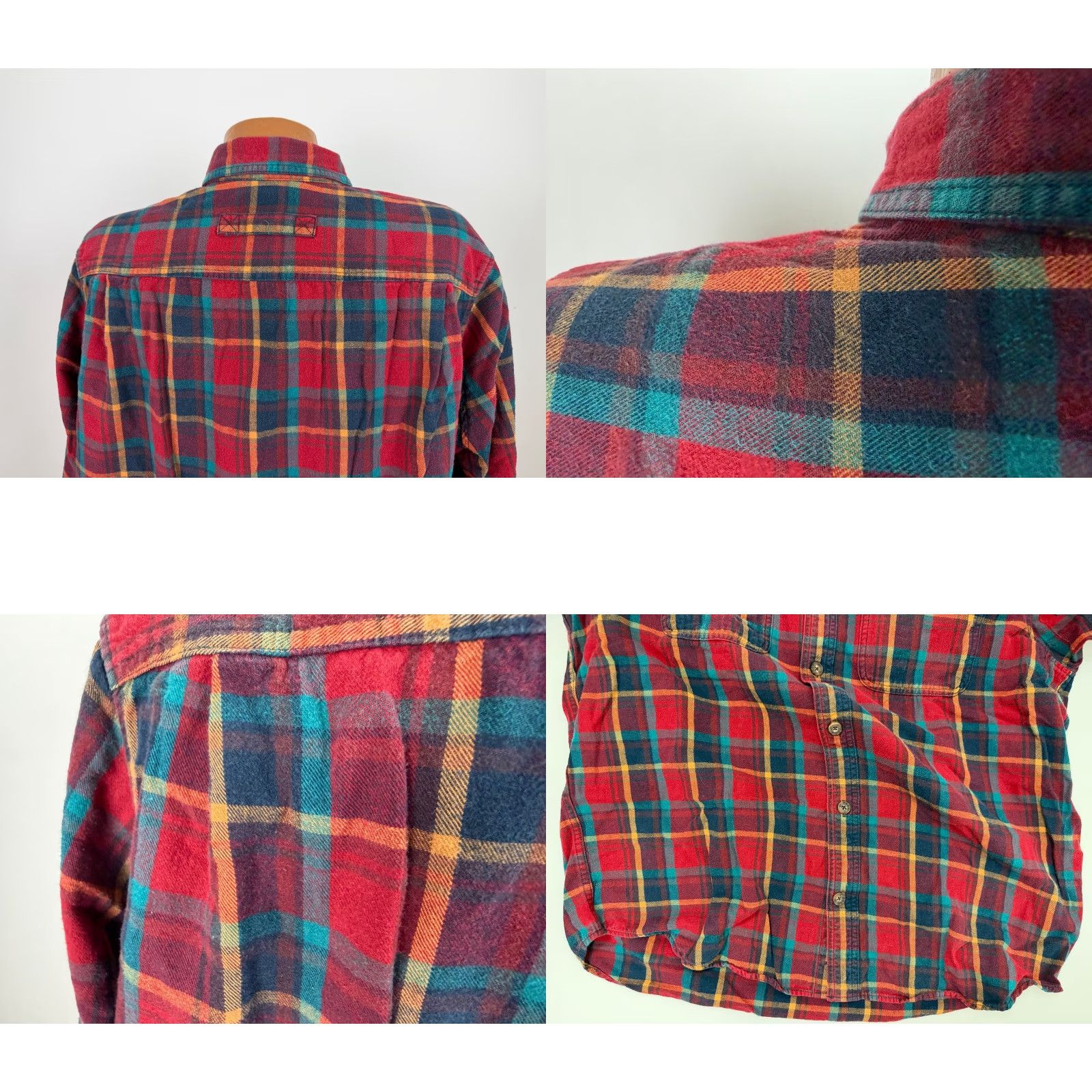 Vintage Duluth Trading Flannel Shirt Men XL Slim Red Plaid Lightweight Cotton Button-Up Outdoor Workwear Size US XL / EU 56 / 4 - 8 Thumbnail