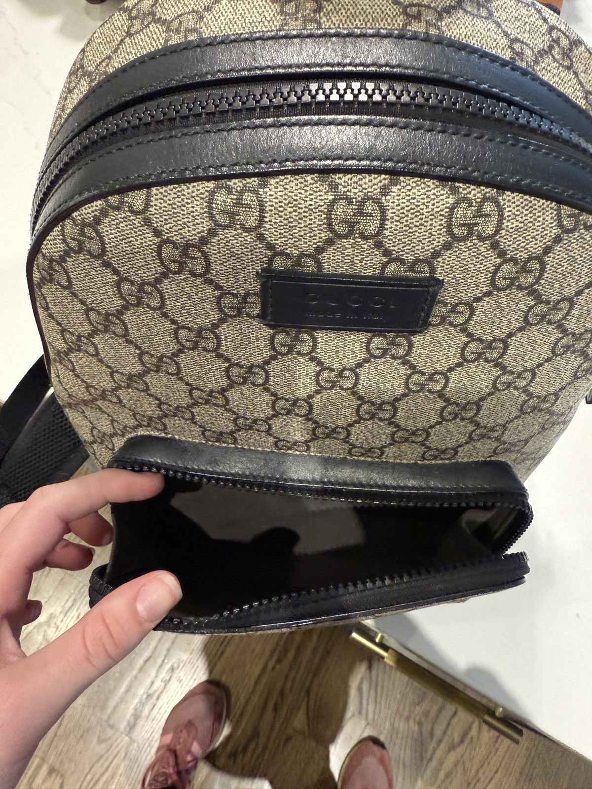 Gucci [US ONLY] GUCCI BEIGE EDEN SMALL BACKPACK Size ONE SIZE - 13 Thumbnail