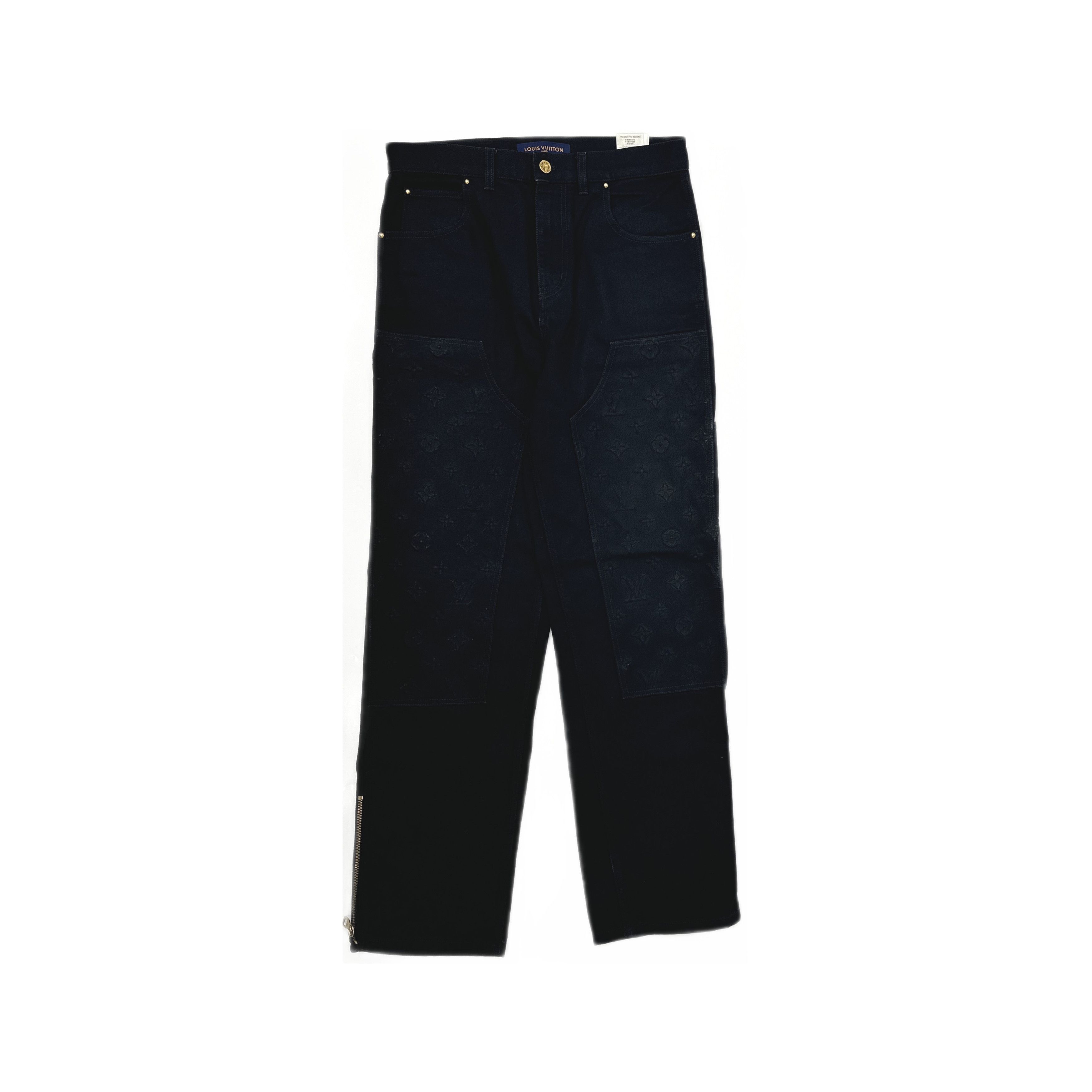 Louis Vuitton Louis Vuitton Monogram Embossed Carpenter Jeans Size 