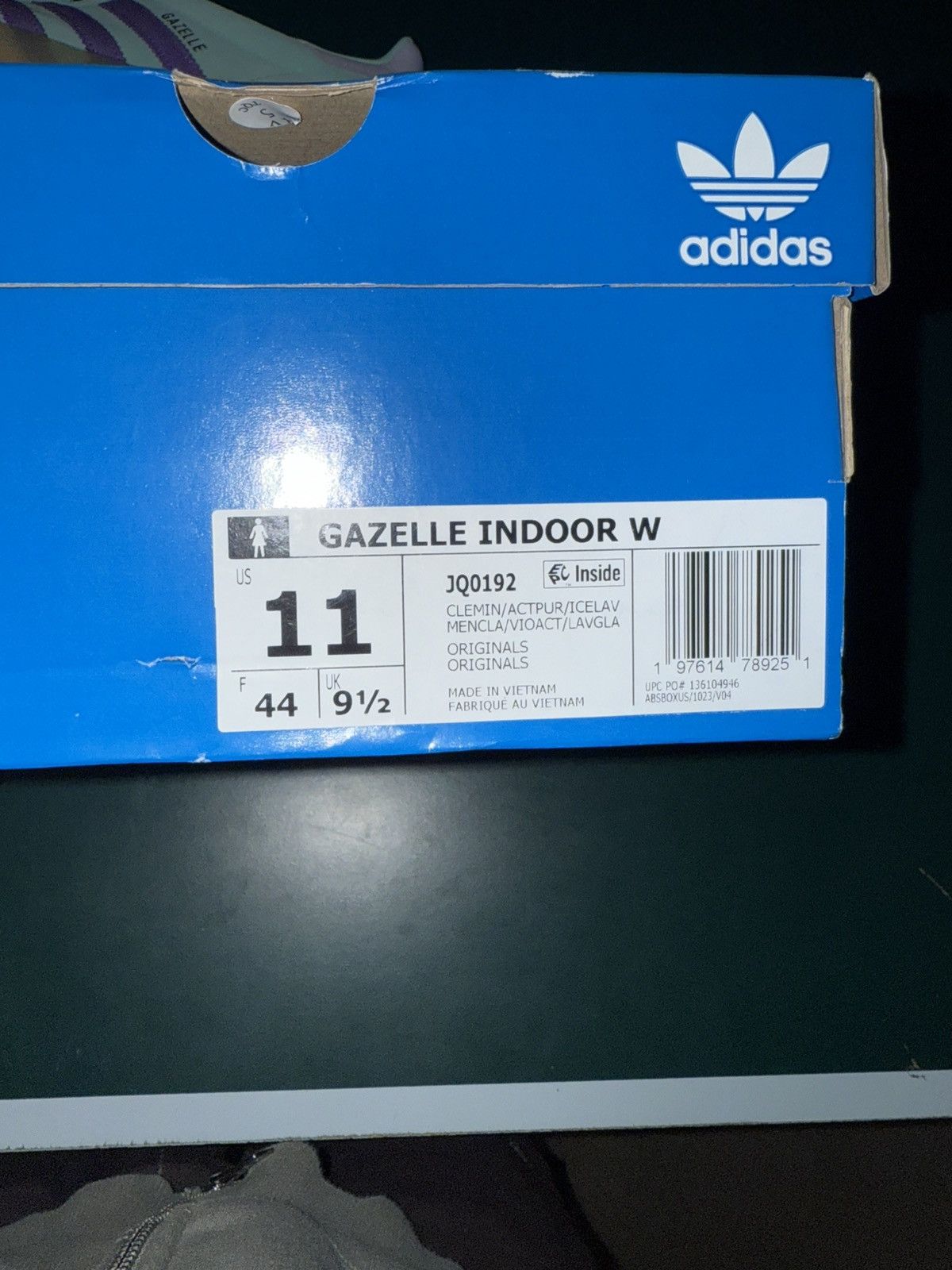 Adidas Adidad gazelle ‘clear mint active purple’ Size US 11 / EU 44 - 6 Thumbnail