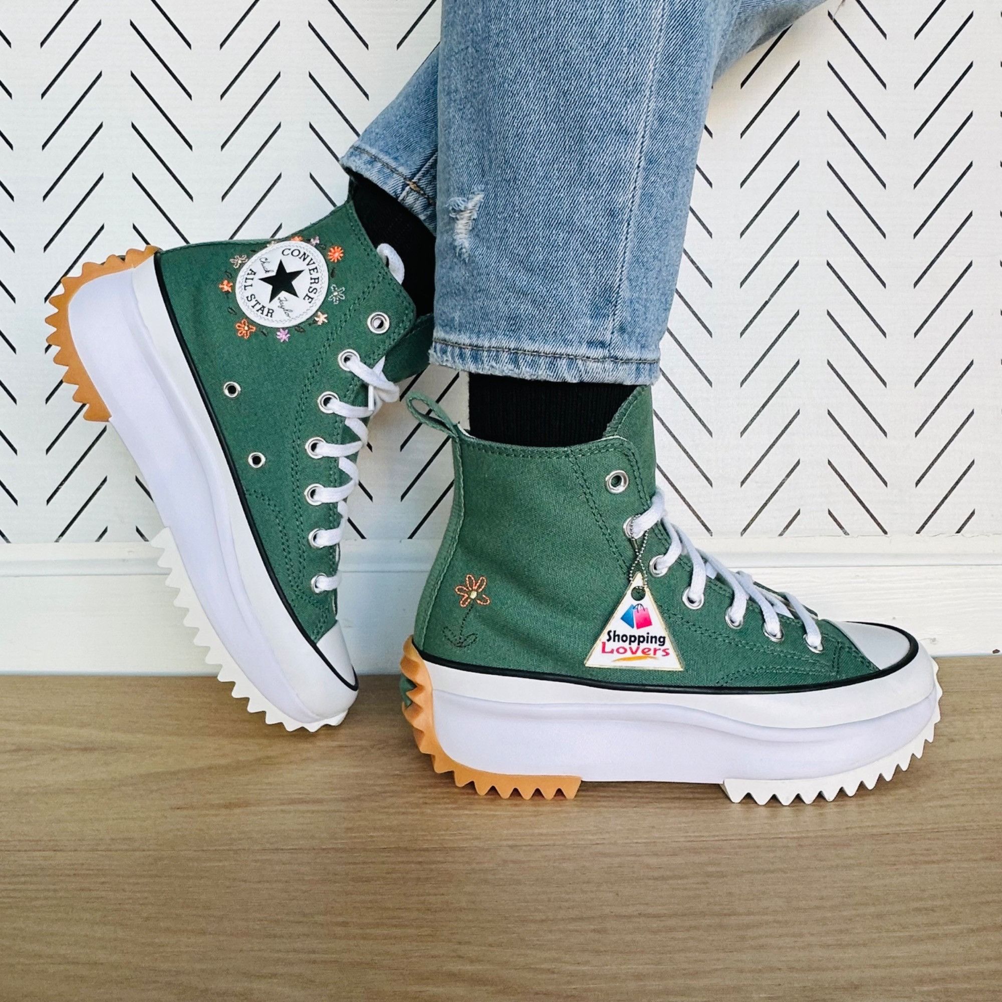 Converse ⭐Converse Run Star Hike Hi Platform 6.5 Women Shoes Floral G Size US 6.5 / IT 36.5 - 1 Thumbnail