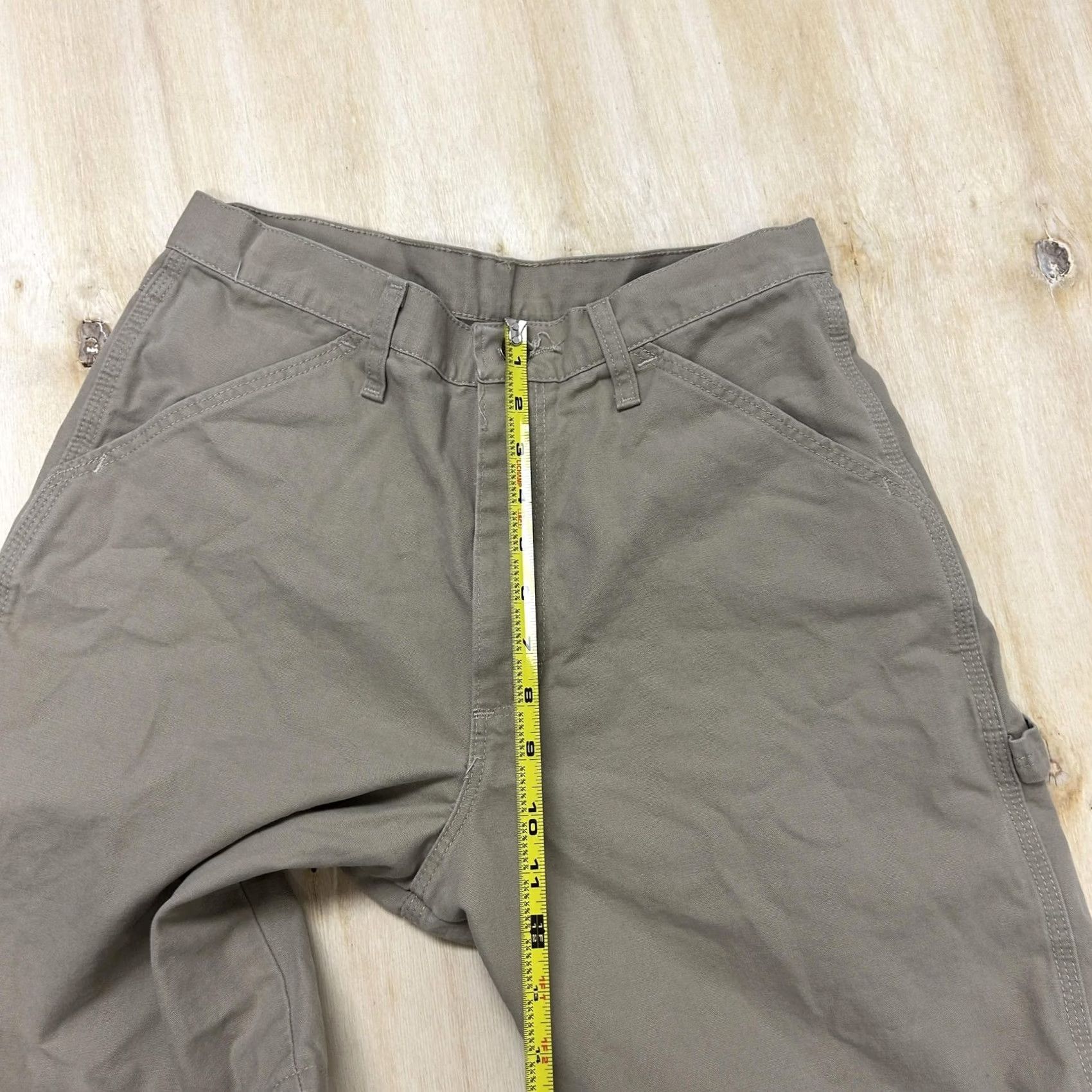 Wrangler Wrangler Cargo Shorts Mens 30 Beige Cotton Canvas Carpenter Relaxed Workwear Size US 30 / EU 46 - 6 Thumbnail