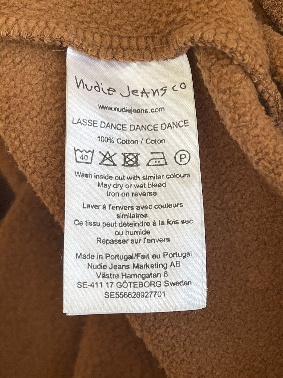 Nudie Jeans Lasse Dance Dance Dance Stone Washed Crewneck Sweatshirt Size US XL / EU 56 / 4 - 14 Thumbnail
